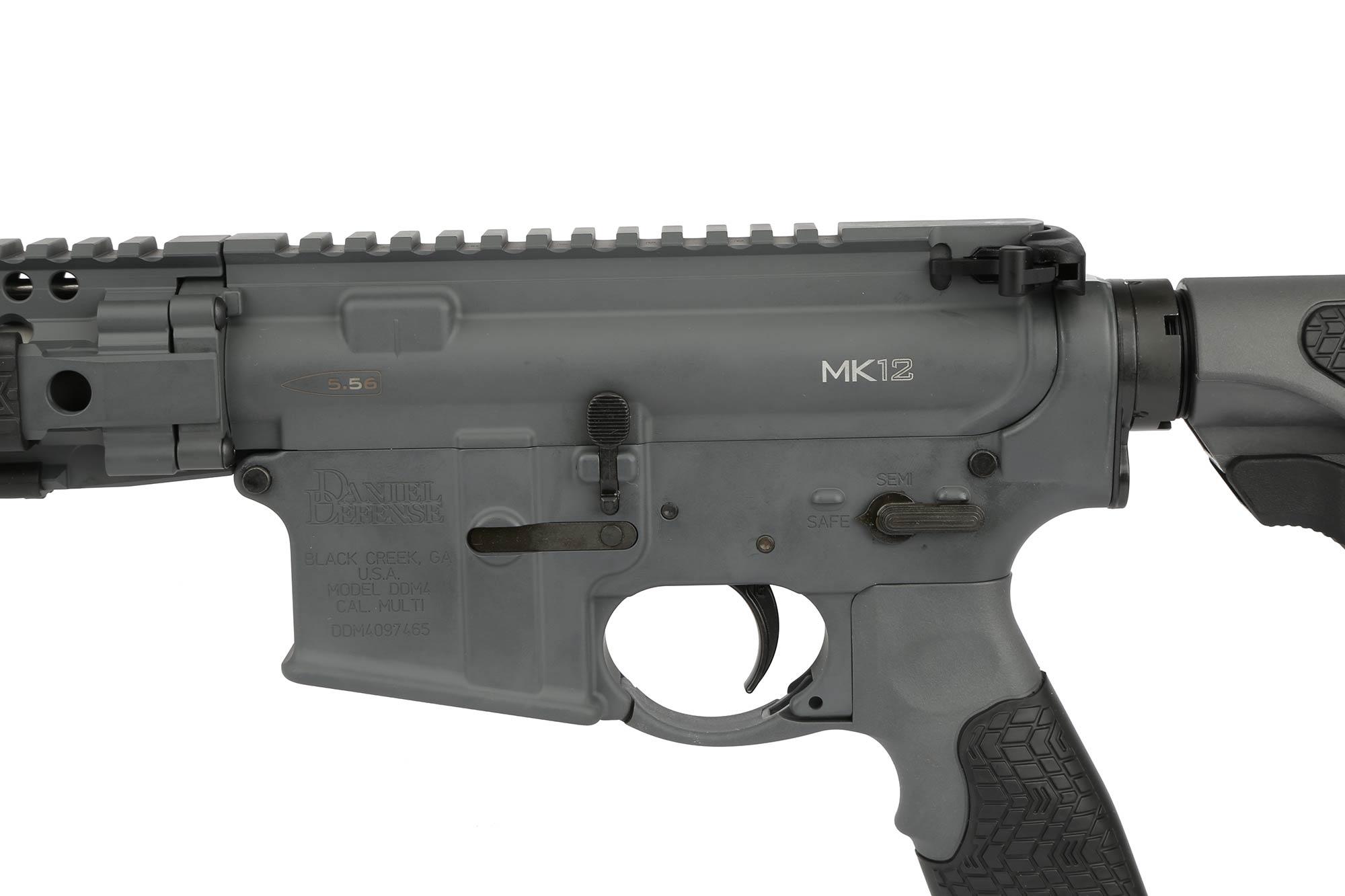 Daniel Defense 18" 5.56 MK12 Rifle with 12" DDM4 Quad Rail Tornado Grey 0214201198047