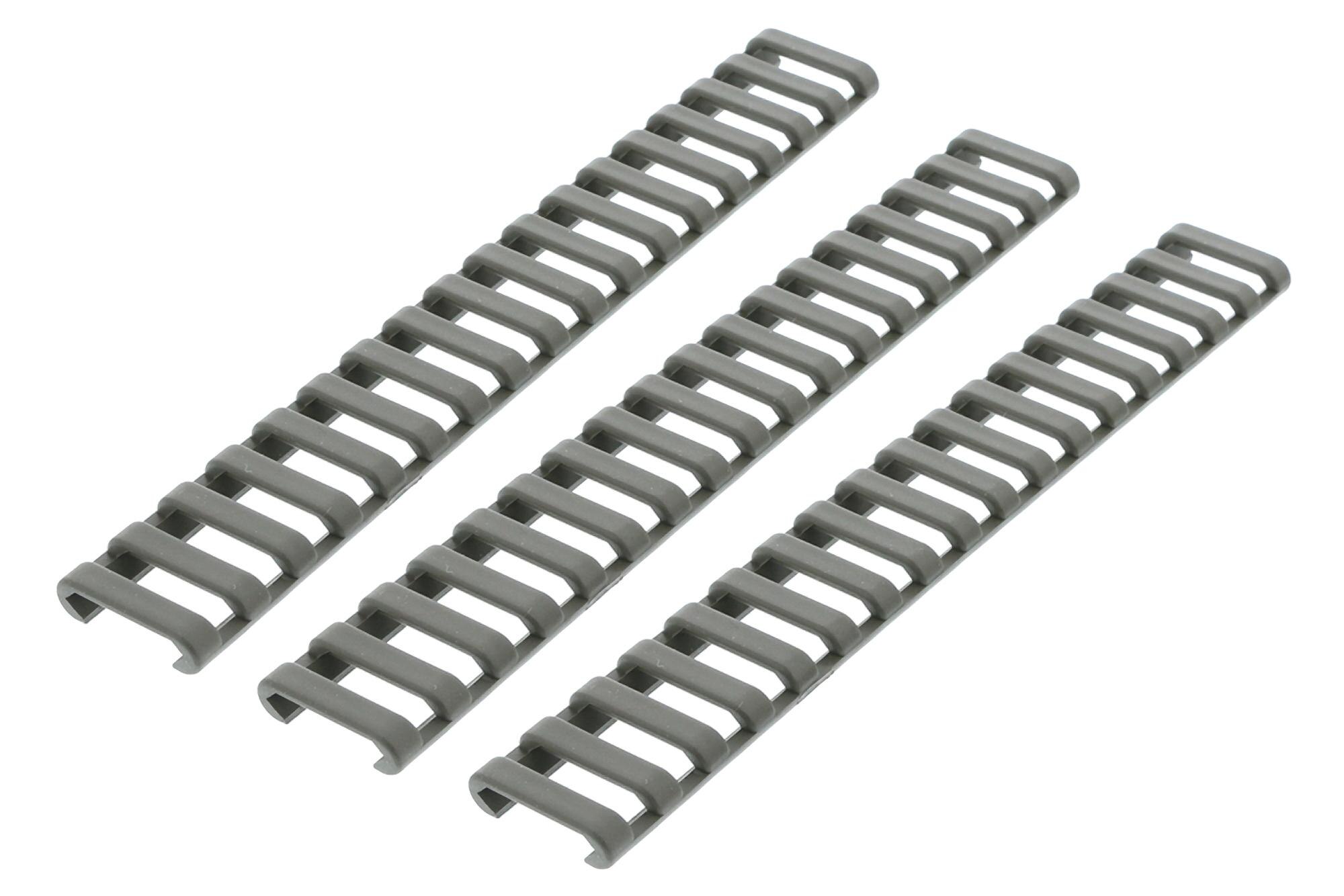ERGO LowPro 18Slot Ladder Rail Cover 3 Pack Olive Drab Green EG4373