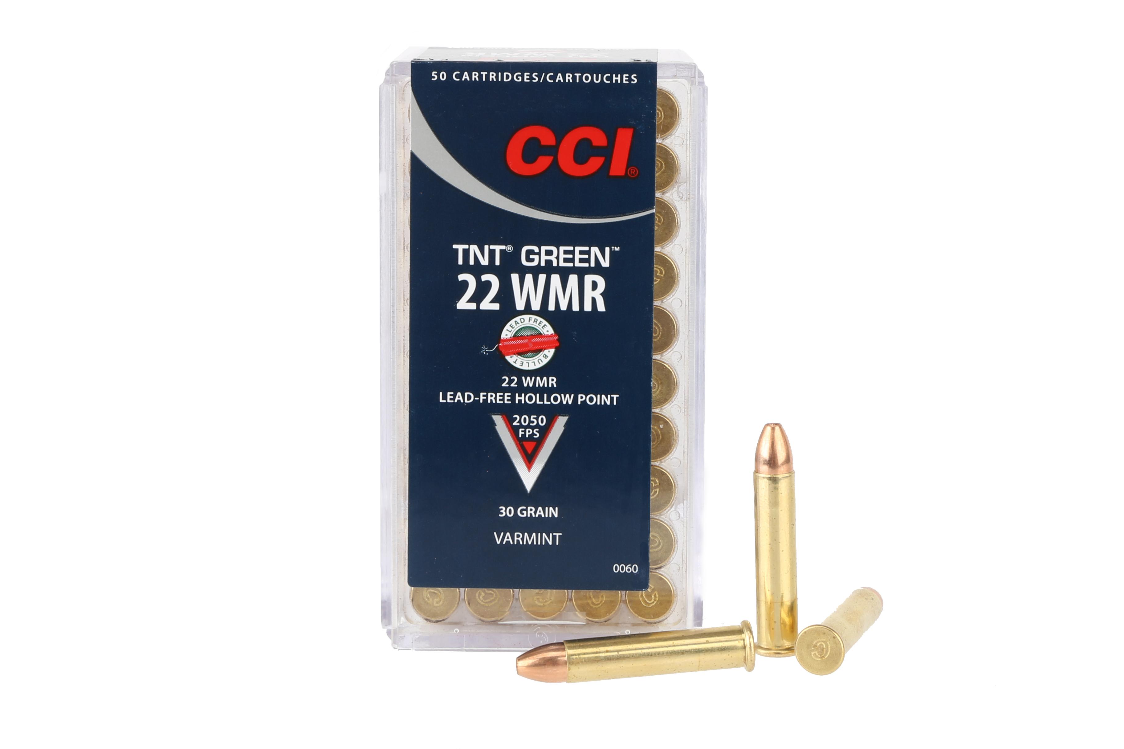CCI CCI TNT Green 22WMR 30gr Speer TNT Green HP - Box of 50