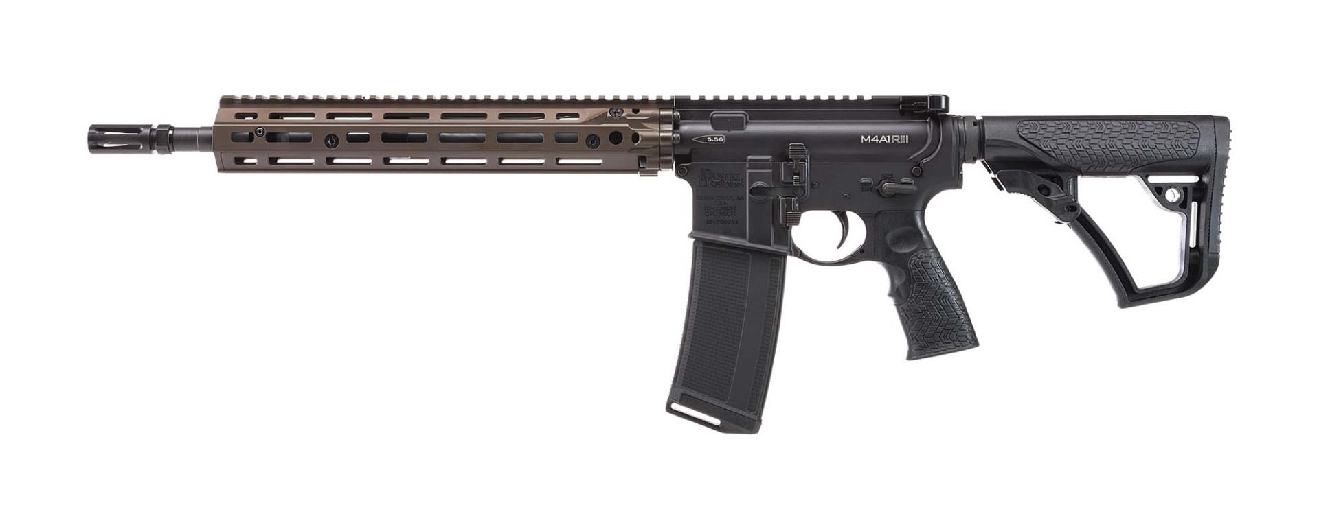 Daniel Defense DDM4A1 5.56 AR-15 Rifle - 14.5" P/W - Brown - 1x 32rd Mag