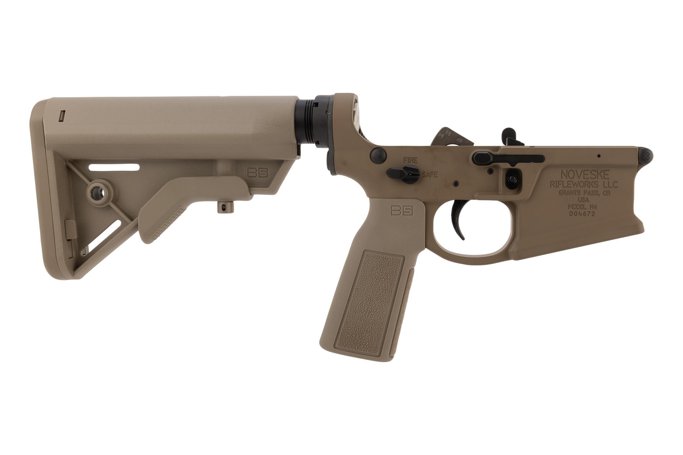 Noveske Rifleworks N4 Gen 4 Complete Ambidextrous AR-15 Lower Receiver - FDE
