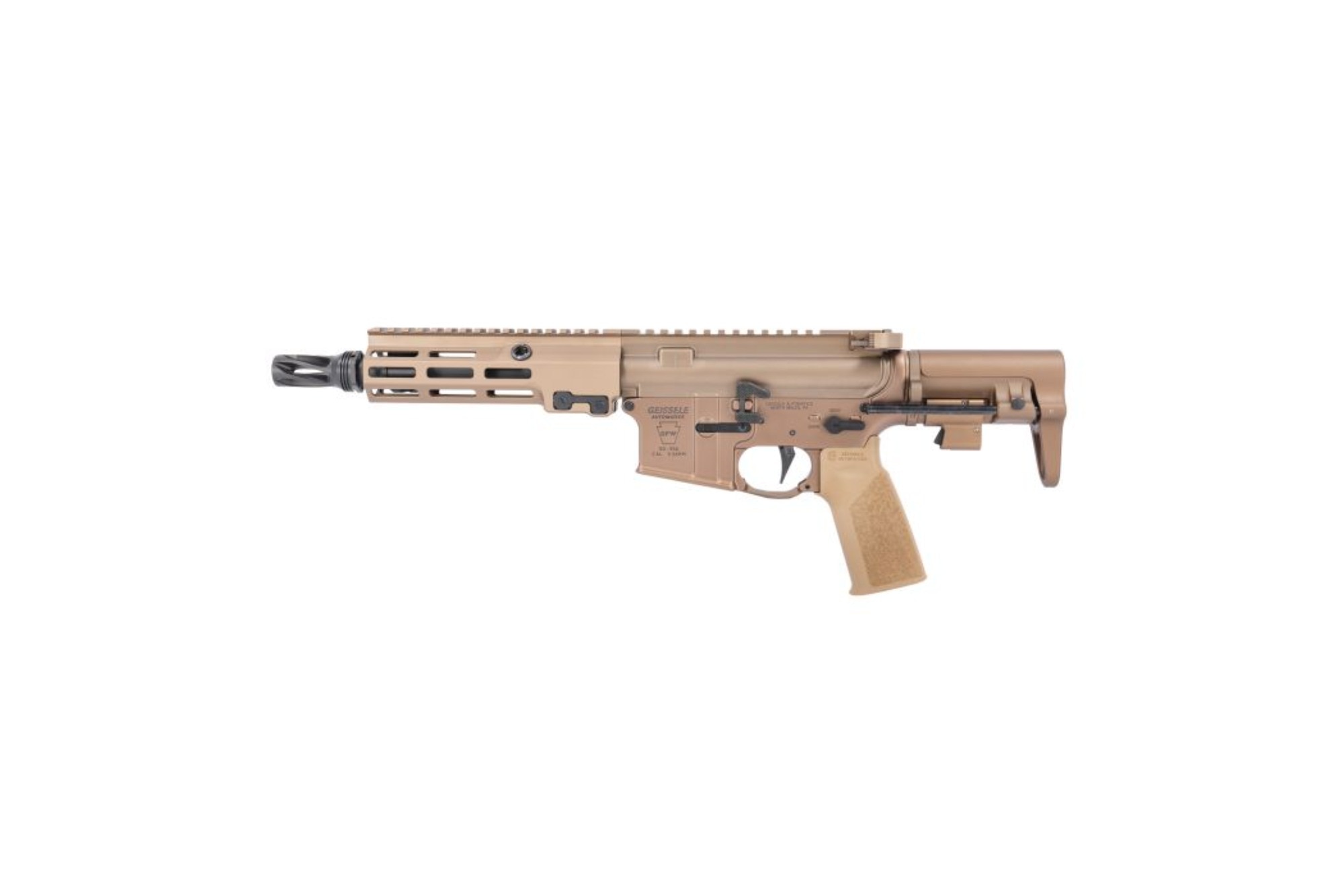 Geissele Automatics GFW 5.56 AR-15 SBR - 8" - Flat Dark Earth