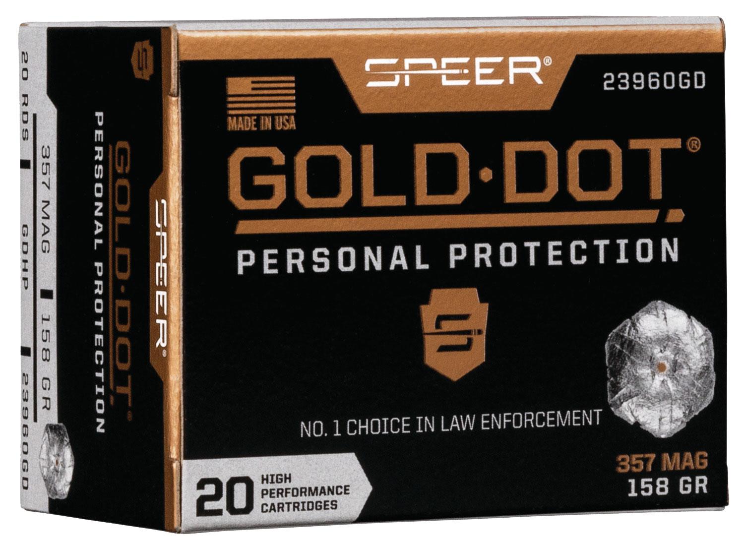Speer Speer Gold Dot 158gr Hollow Point .357 Magnum Ammo - Box of 20
