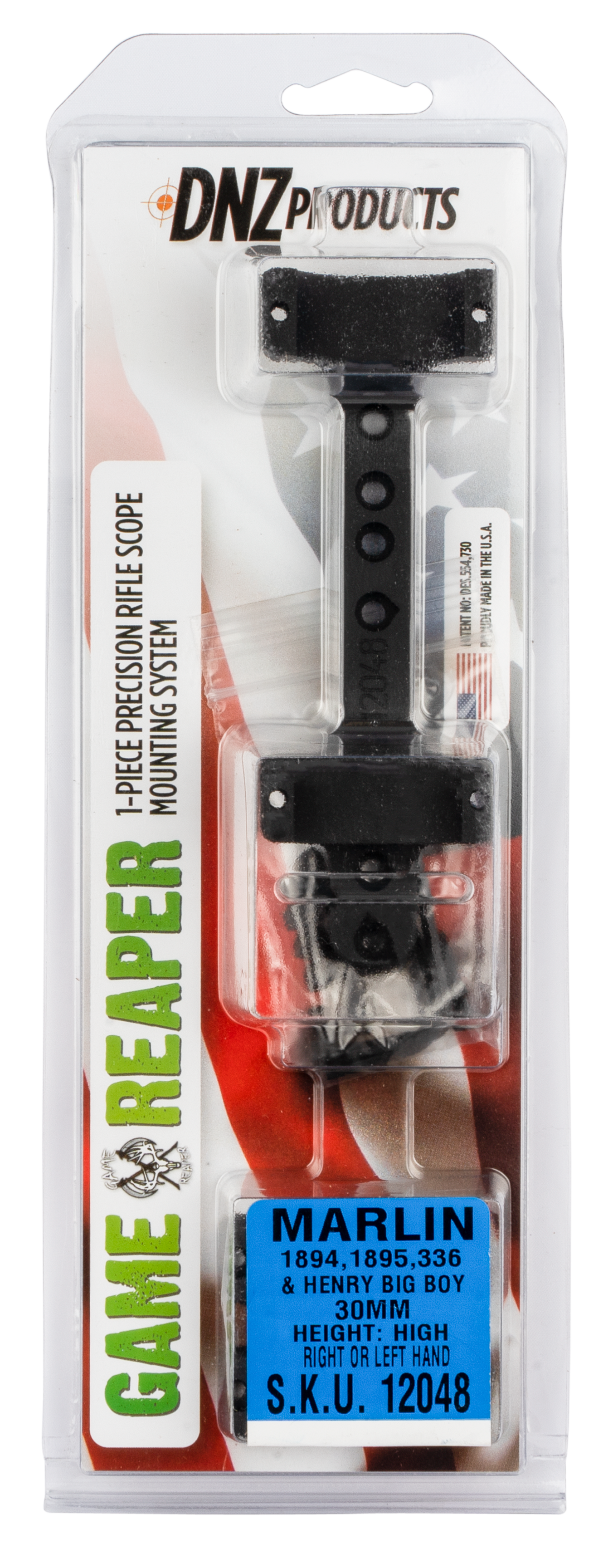 DNZ Game Reaper 30mm High 6061 T6 Aluminum 1-Piece Scope Tube, Matte Black - 12048