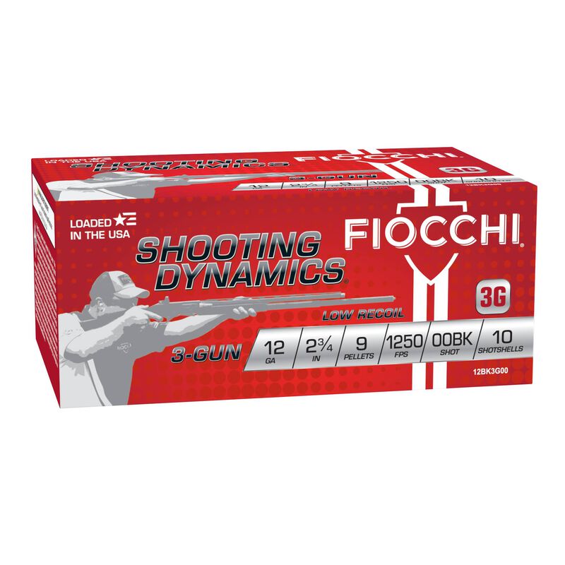 Fiocchi Fiocchi Shooting Dynamics Low Recoil 12 GA 00 Buckshot Ammo - Box of 10