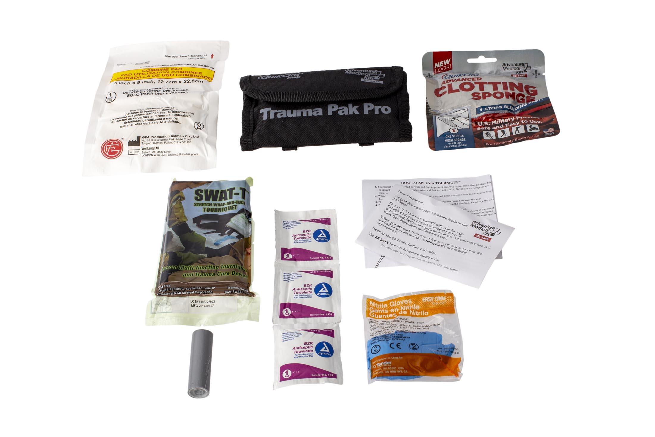Adventure Medical Kits Trauma Pak Pro with QuikClot & SWATT Tourniquet