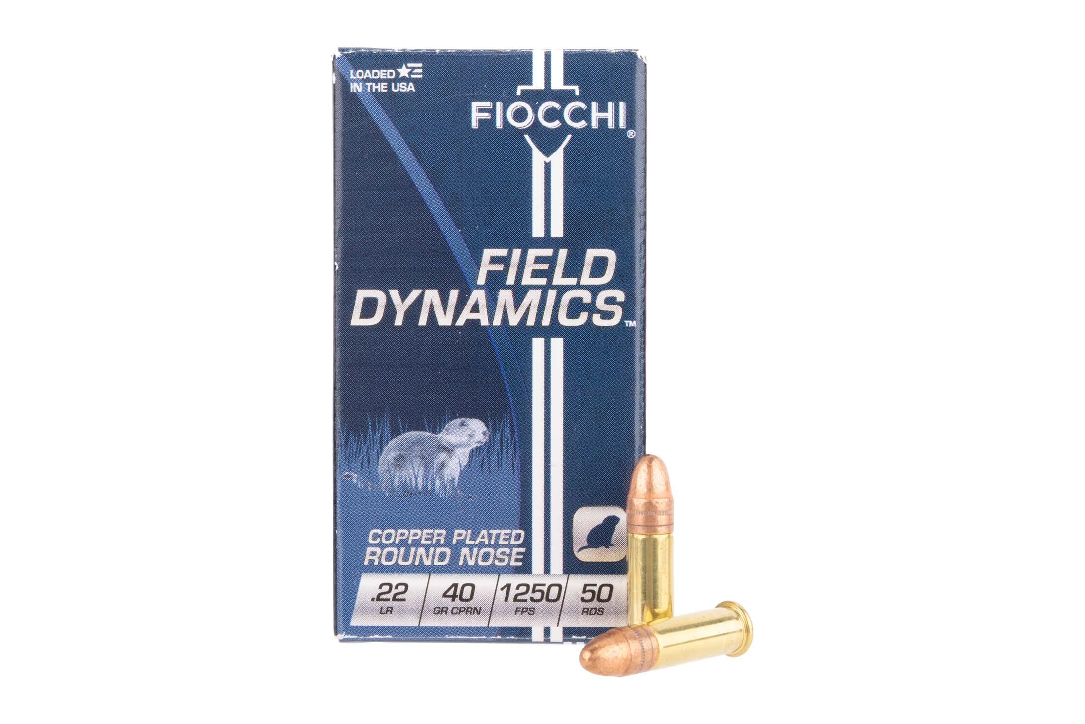 Fiocchi Fiocchi Shooting Dynamics 22LR 40gr Copper-Plated Solid Point Ammunition - Box of 50