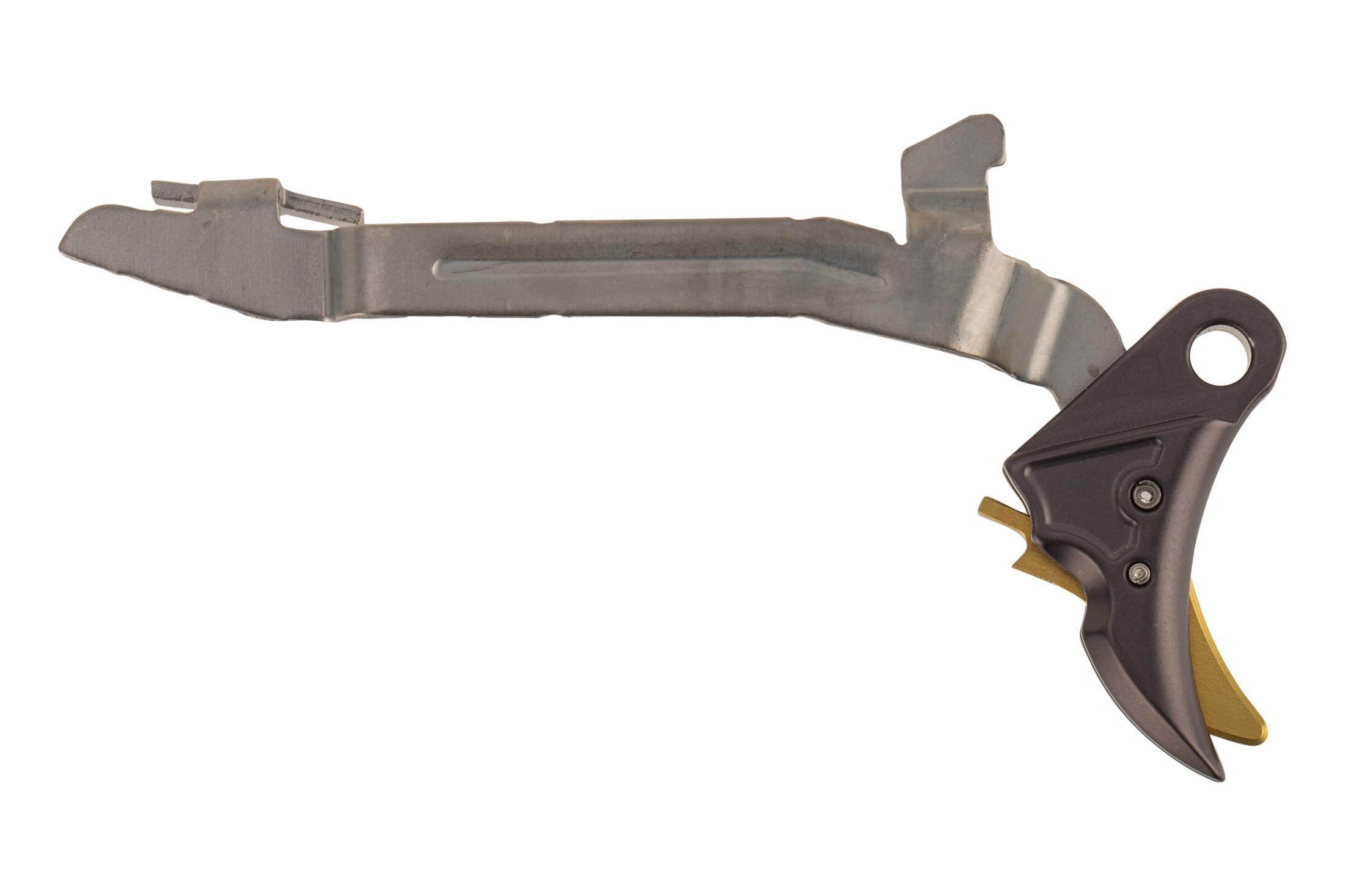 Overwatch Precision Overwatch Precision FALX Trigger Fits Glock Gen 5 and 19X - Gun Metal Gray/Gold
