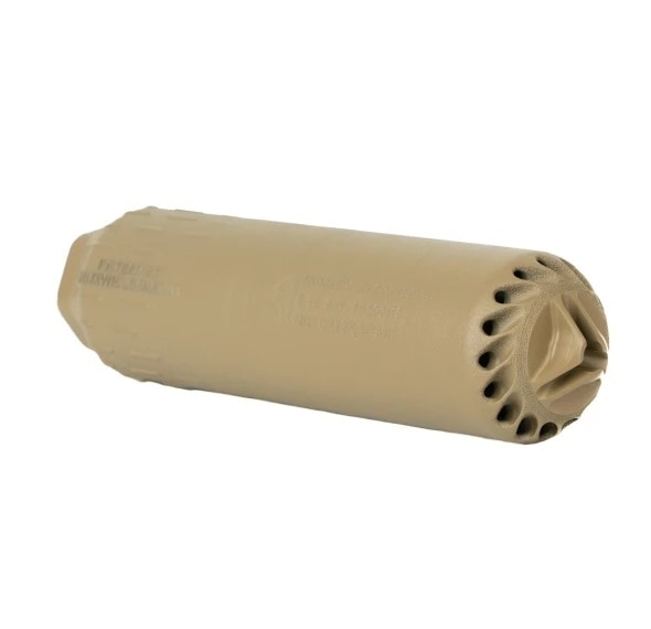 HUXWRX FLOW 556 Ti 5.56 NATO Flow-Through Titanium Suppressor (FDE) - 2693