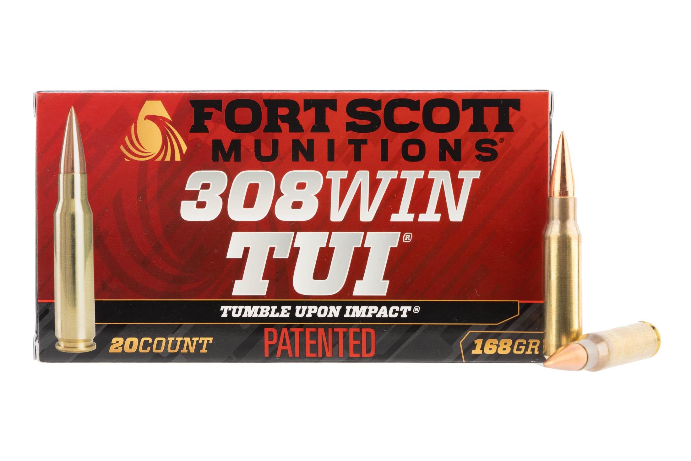 Fort Scott Munitions Fort Scott Munitions TUI 168 gr Solid Copper .308 Winchester Ammunition - 20 Rounds