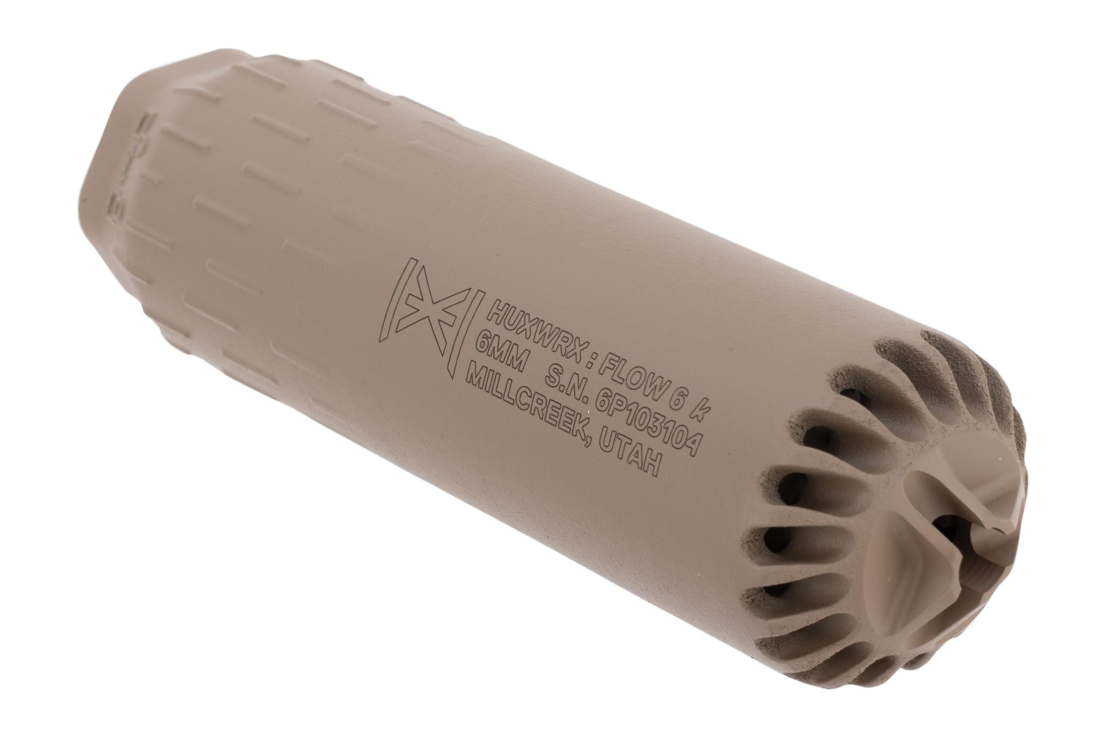 HUXWRX FLOW 6K Suppressor - FDE + Flash Hider Kit