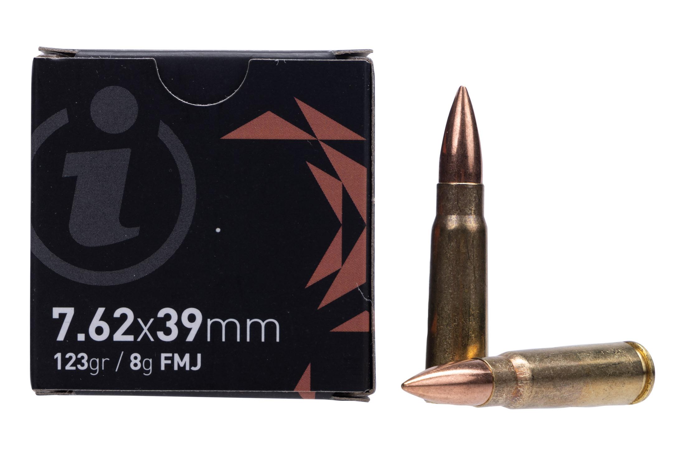 Igman Igman 7.62x39 123gr FMJ Ammo - Box of 15