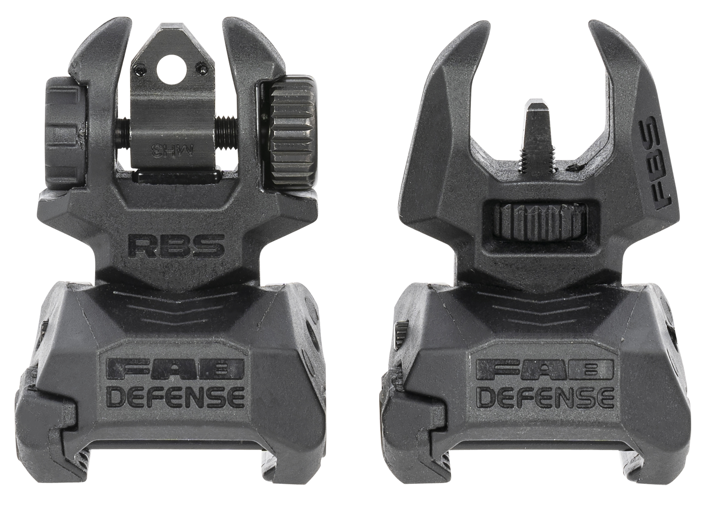 Meprolight Self-Illuminated Flip Up Iron Sights - Green Tritium with Orange Outline Front and Green Rear