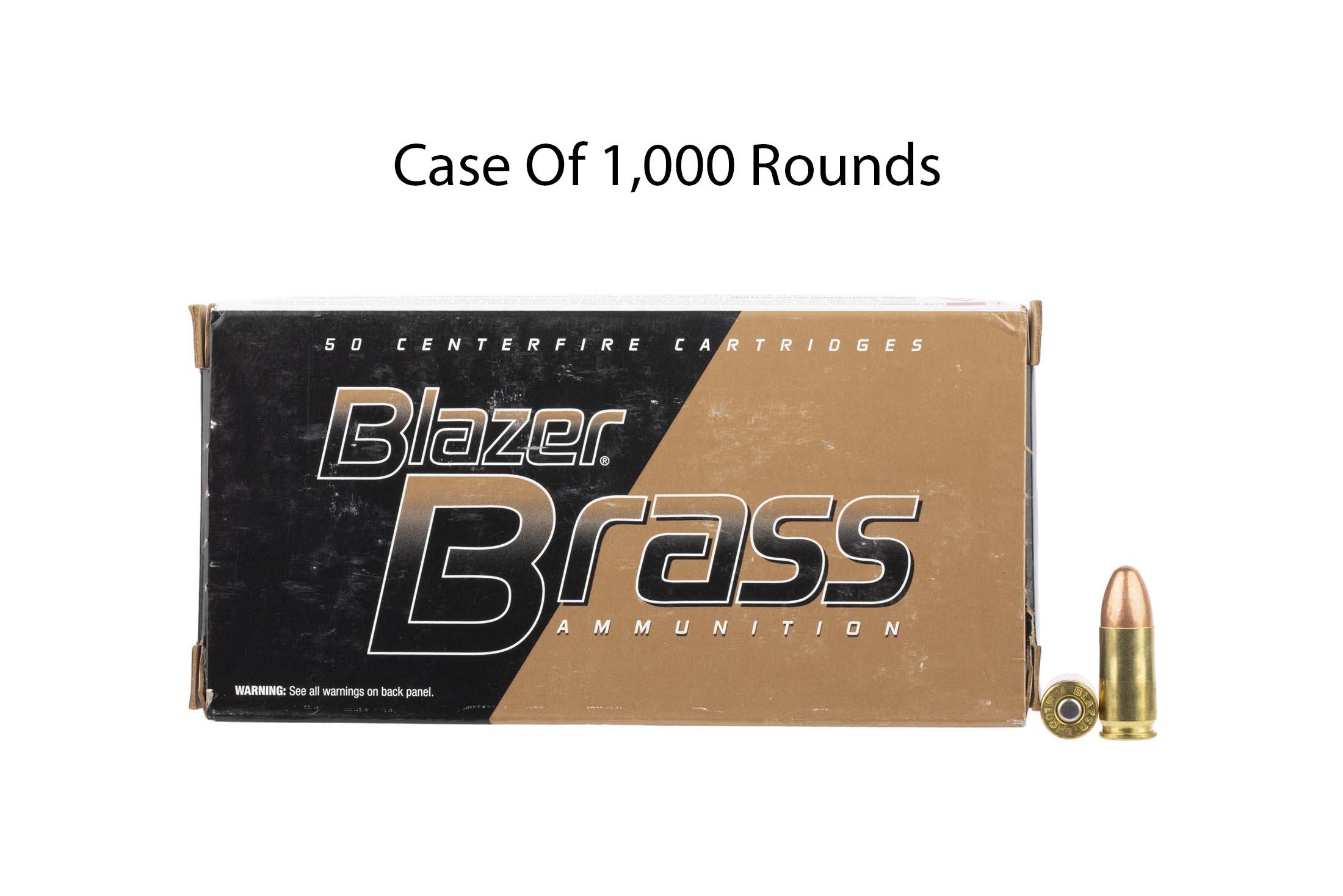 CCI Blazer 9mm 115gr FMJ Ammo - Case of 1000