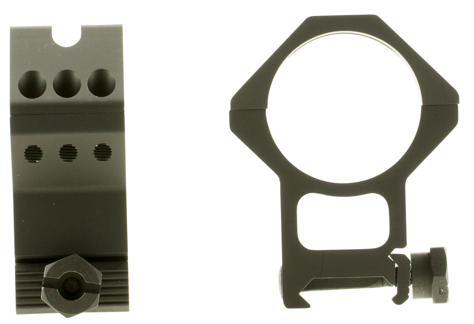 Weaver Tactical Precision 34mm XX-High 7075 T6 Aluminum 2-Piece 6-Hole Quick Detach Picatinny Ring, Anodized Black - 99686