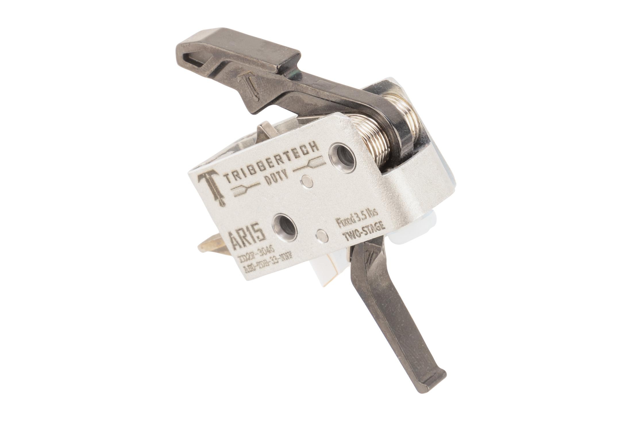 Trigger Tech Duty Flat AR-15 Two Stage Trigger, Black - AH0-TDB-33-NNF