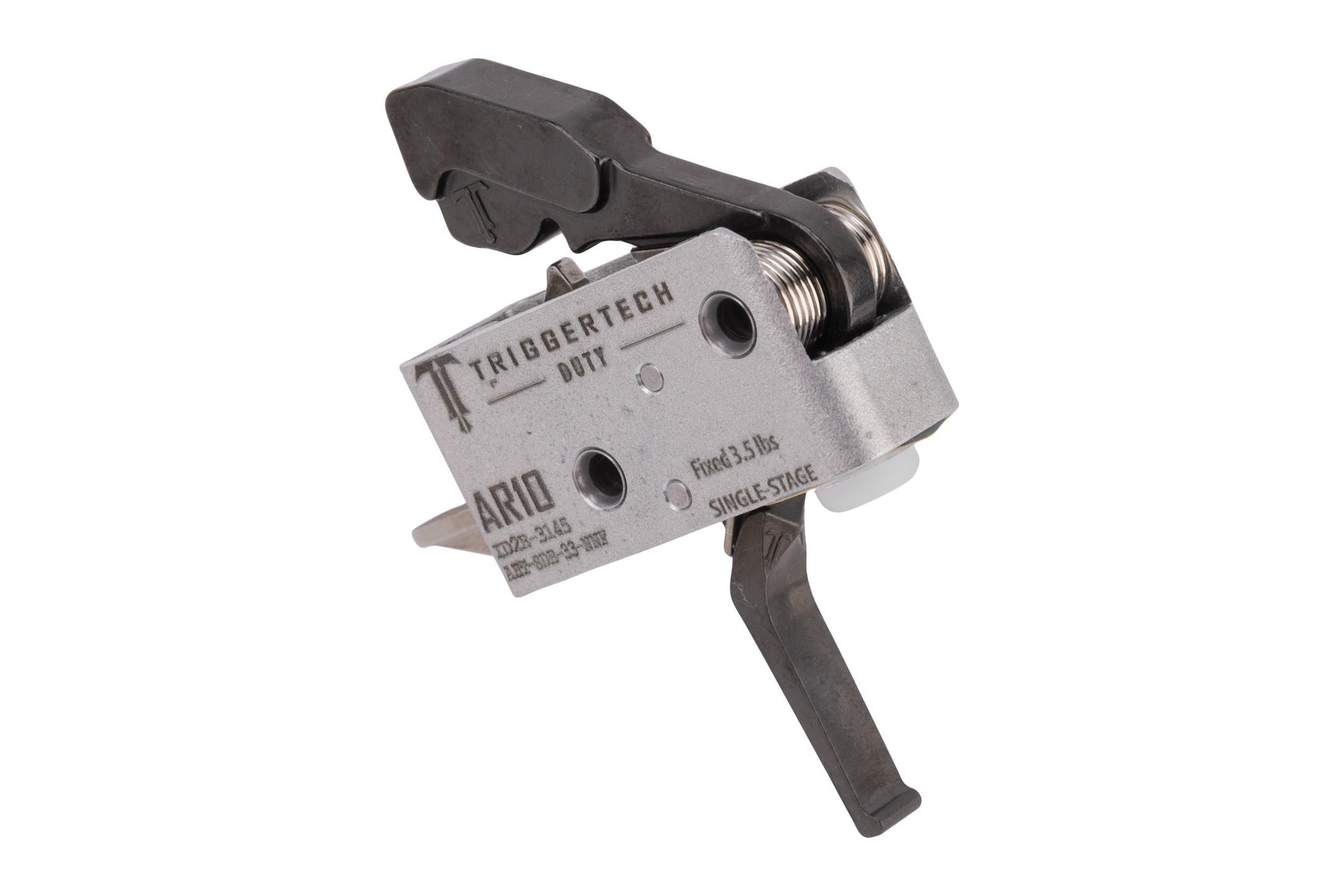 TriggerTech AHTSDB33NNight Fision Duty Flat Trigger Single-Stage 3.50 lbs Draw Weight Fits AR-10