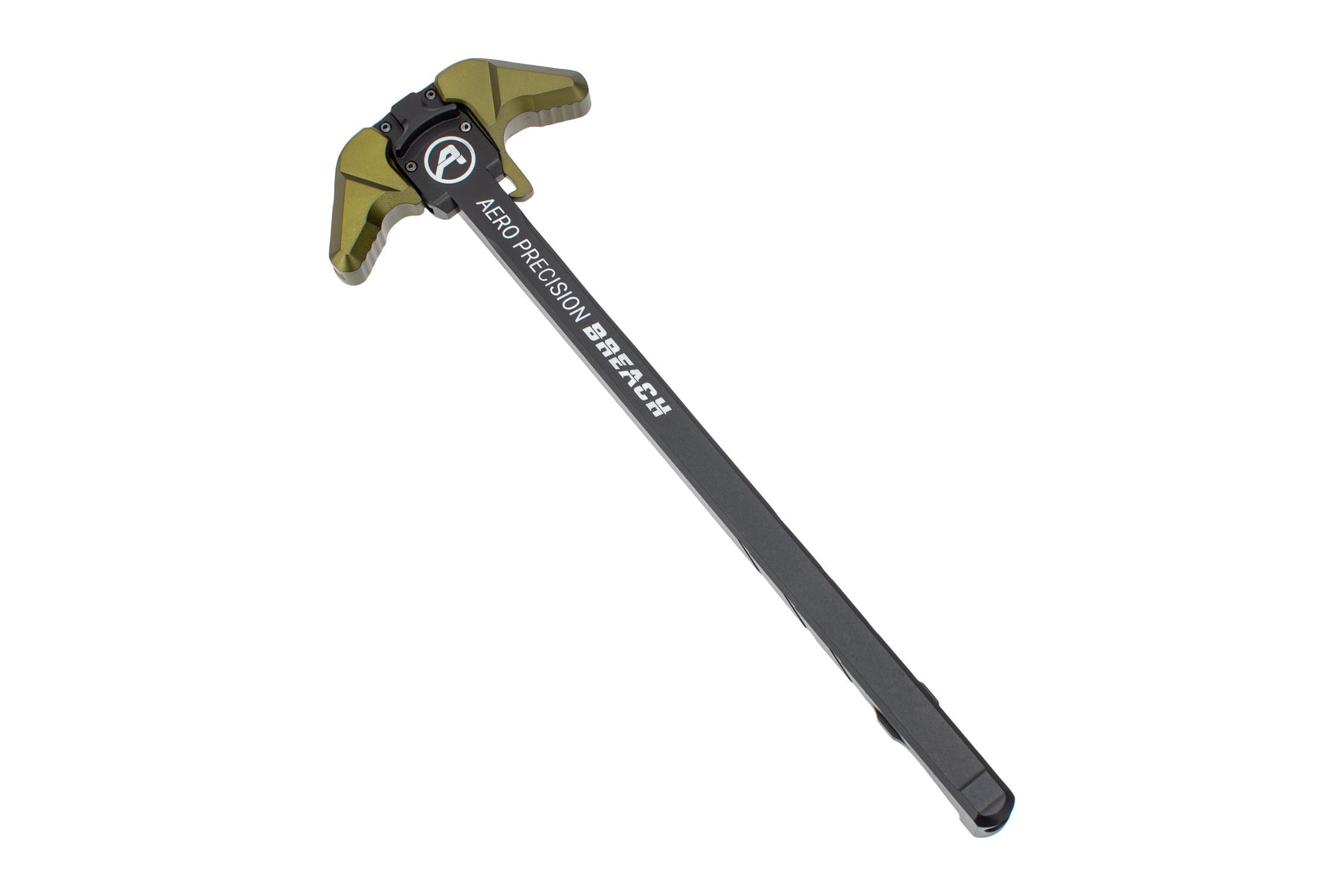 Aero Precision Breach AR-10 Ambidextrous Charging Handle - Black/ODG - Large Lever