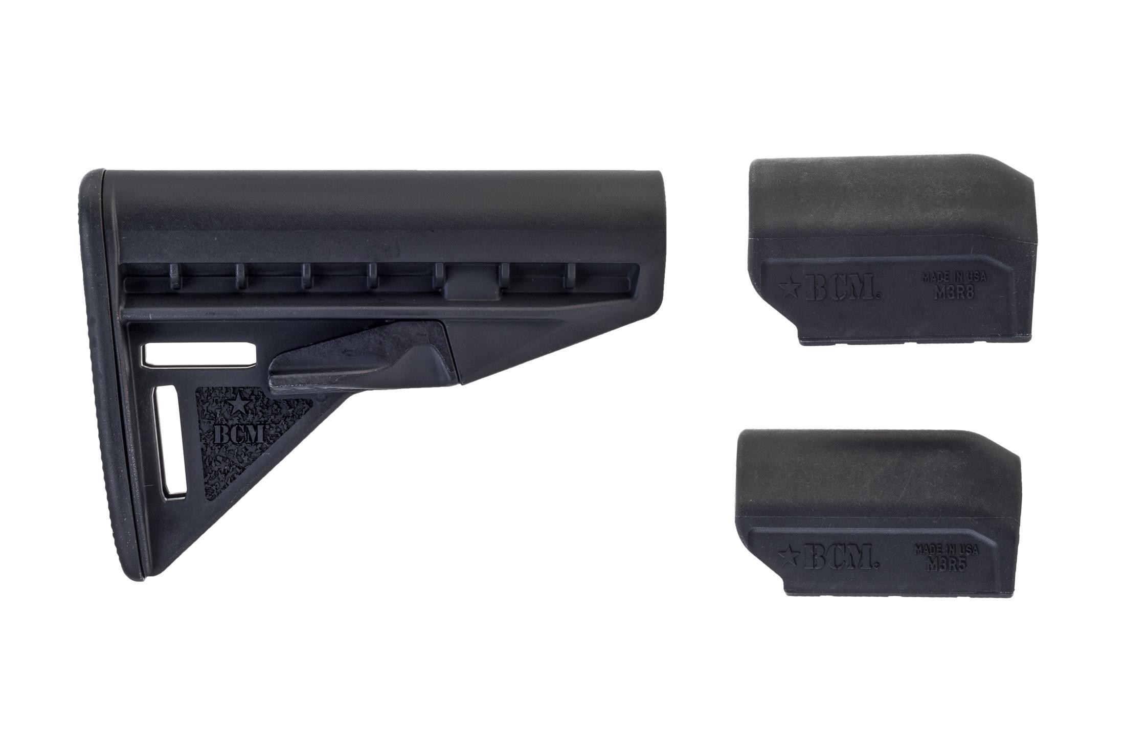 Bravo Company Manufacturing Stock - Mod 3 & Stock Risers - Black