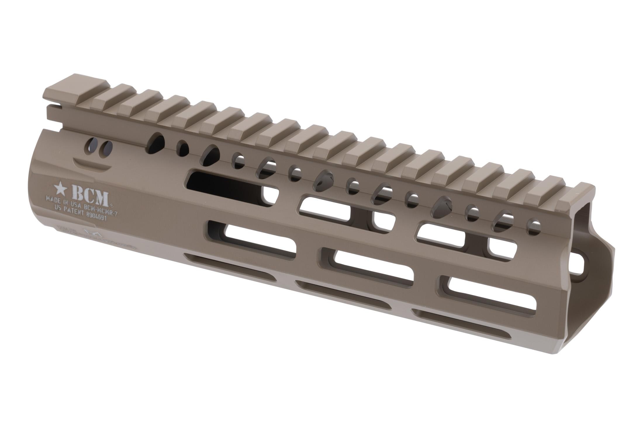 Bravo Company Manufacturing MCMR Modular Rail AR-15 Handguard - FDE - 7"
