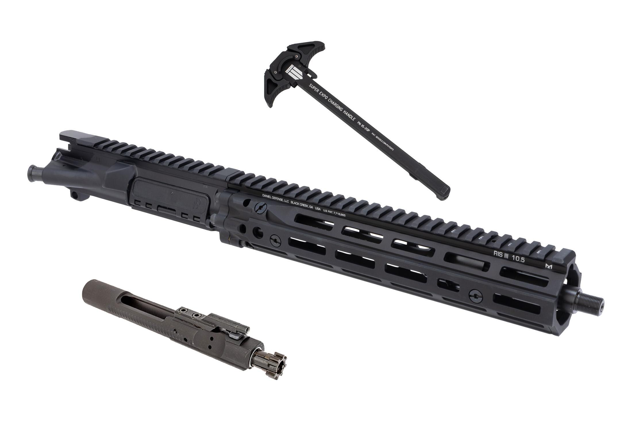 Daniel Defense DD4 Black RIII Barreled Upper Receiver - 11.5" with Expo Arms x Geissele Charging Handle and Expo Arms Bolt Carrier Group Bundle
