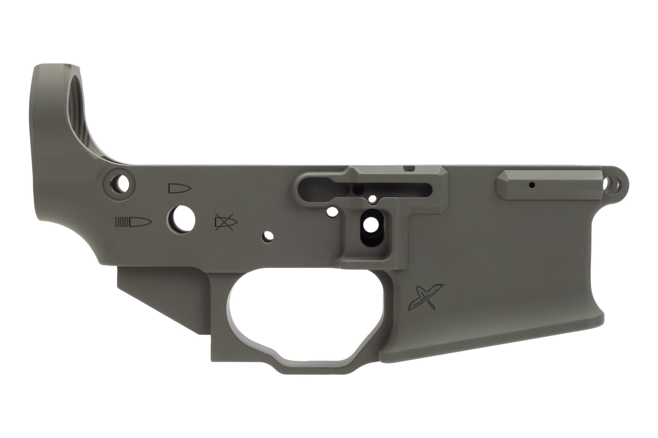 Sons of Liberty Gun Works / Forward Controls Design Billet Ambi AR-15 Lower Receiver - OD Cerakote
