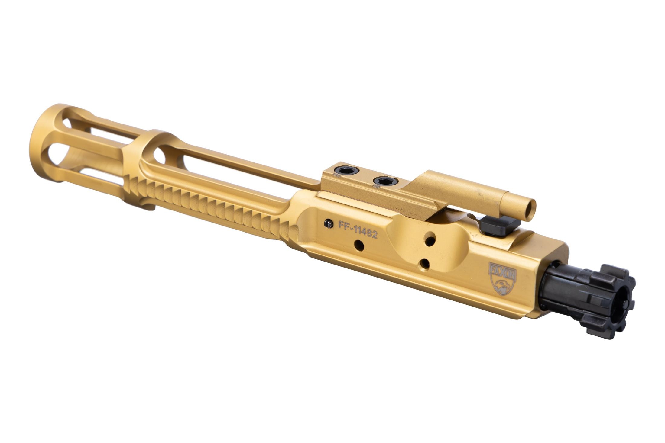 Faxon Firearms 5.56 Gunner Lightweight 9310 Bolt Carrier Group - Nitride - TiN PVD