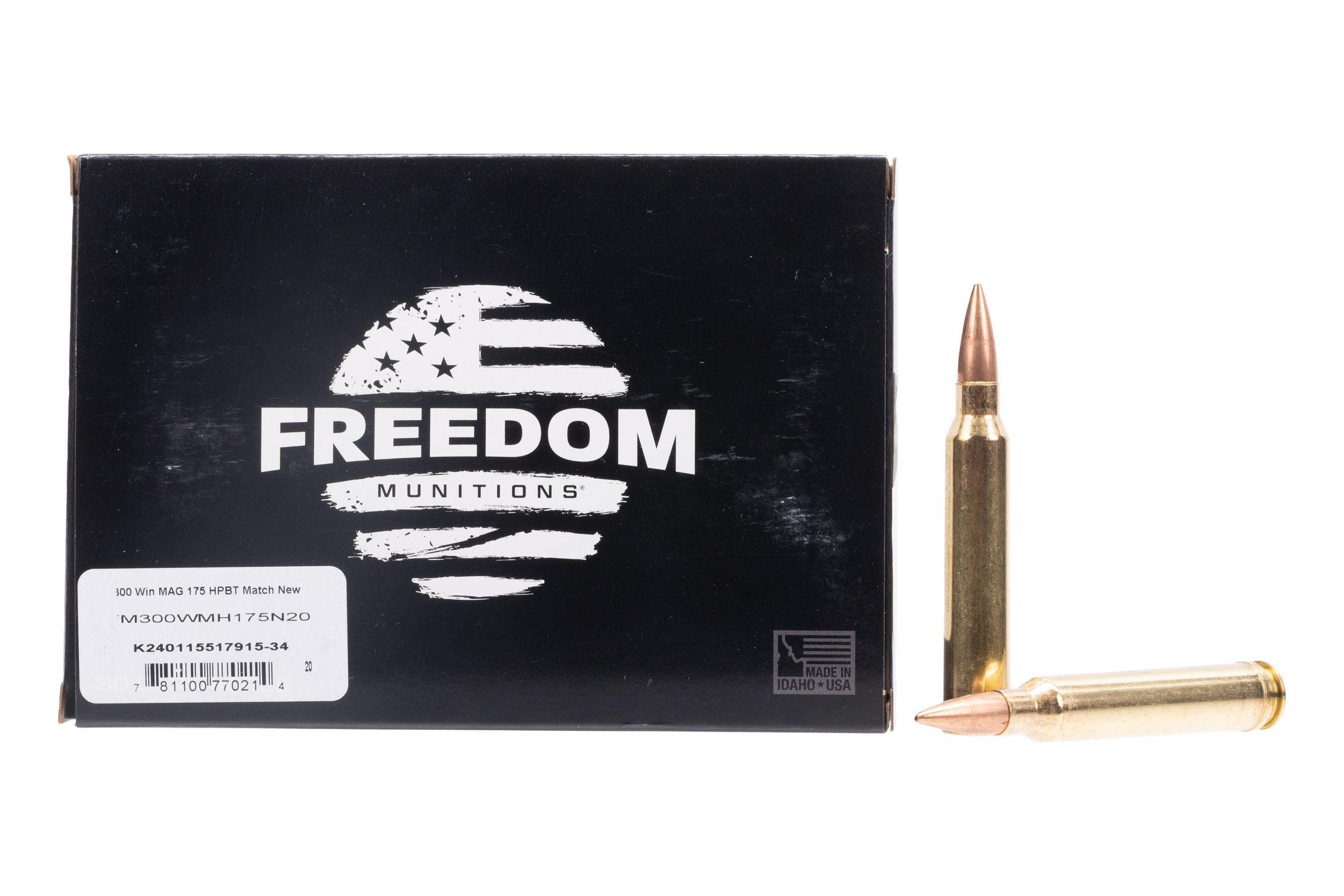Freedom Munitions Freedom Munitions Range 300 Win Mag 175gr HPBT Ammo - Box of 20