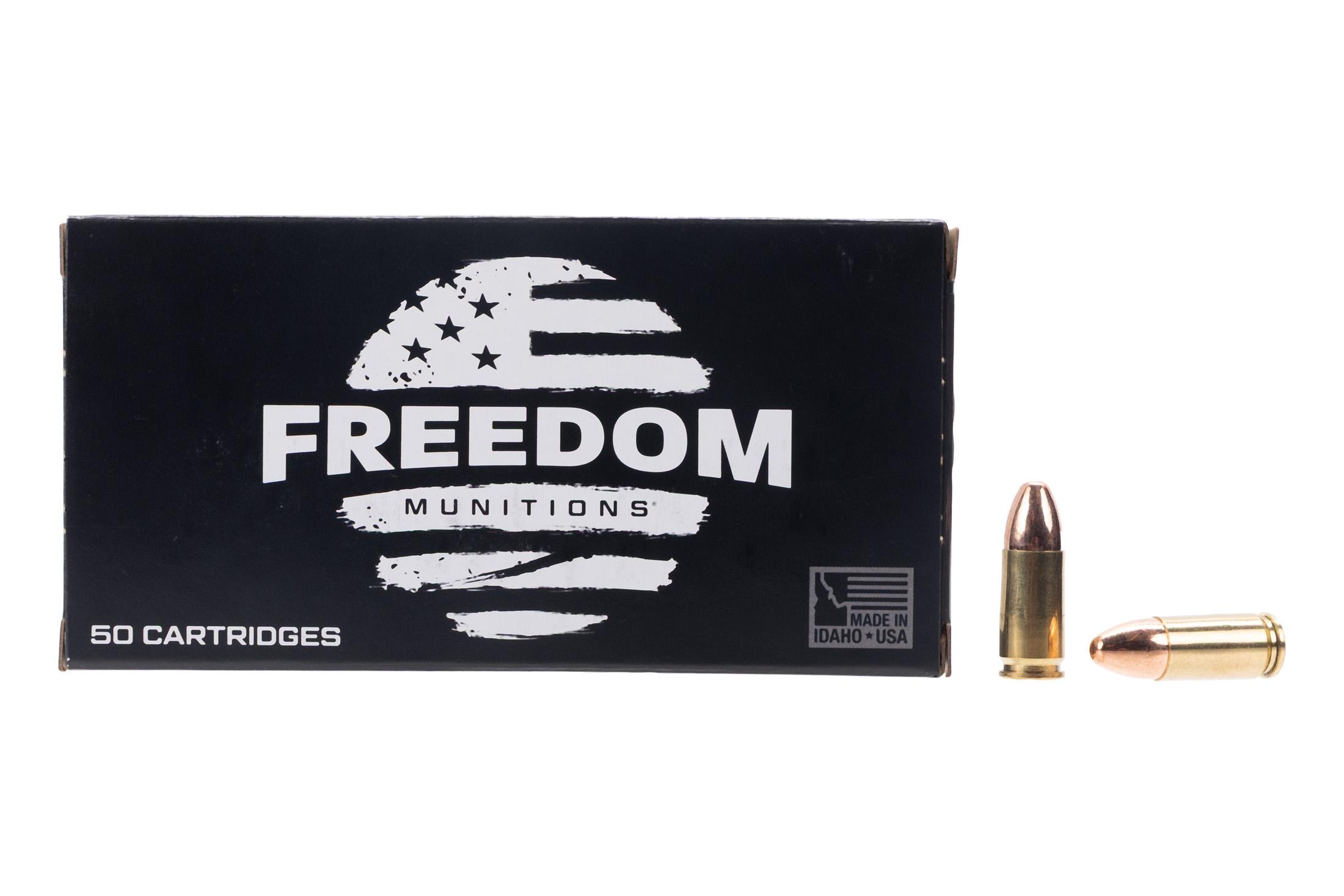 Freedom Munitions Freedom Munitions Range 124 gr RN 9mm Ammunition - 50 Rounds