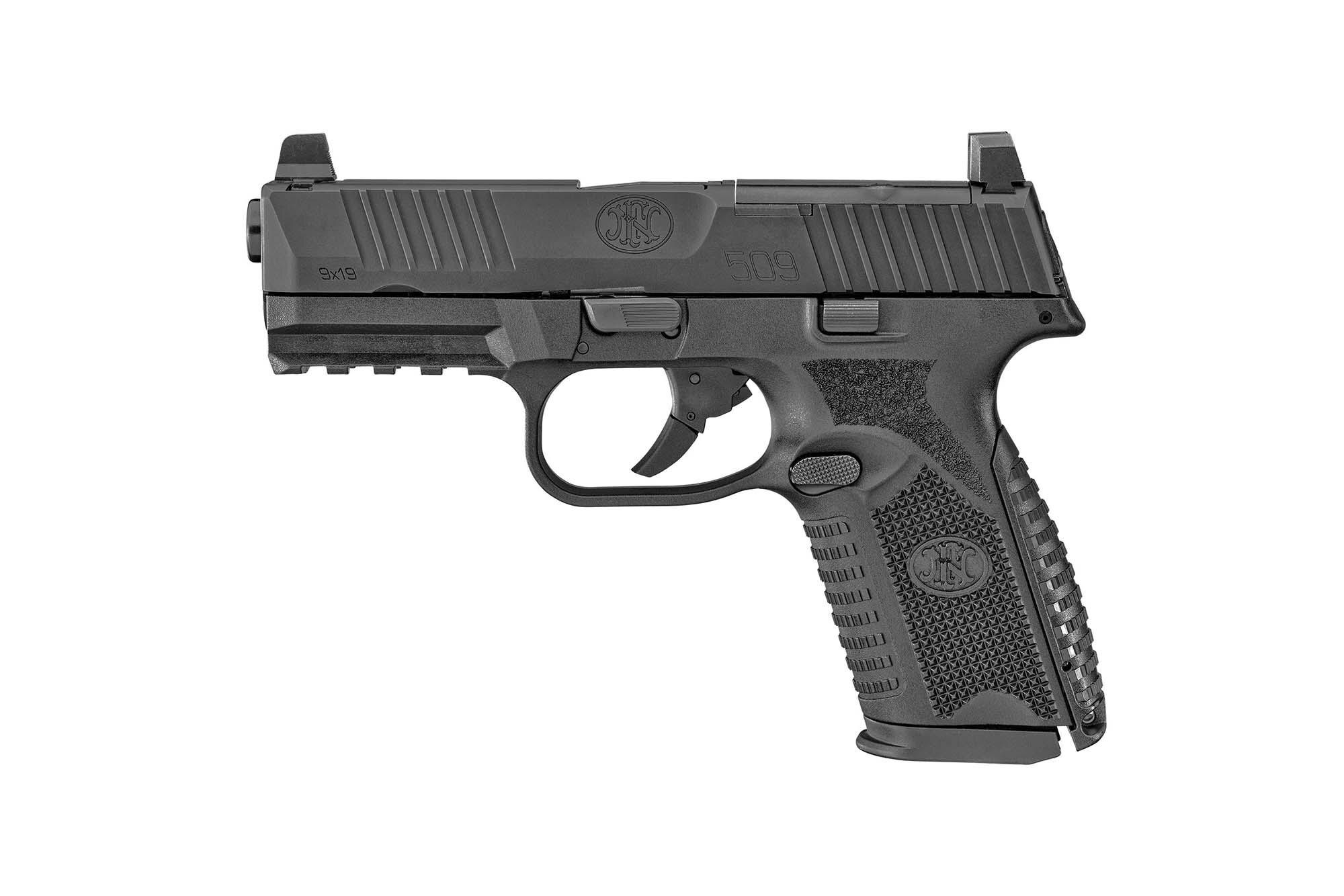 FN 509 9mm Compact 15Round Optics Ready Handgun 4" Barrel Black