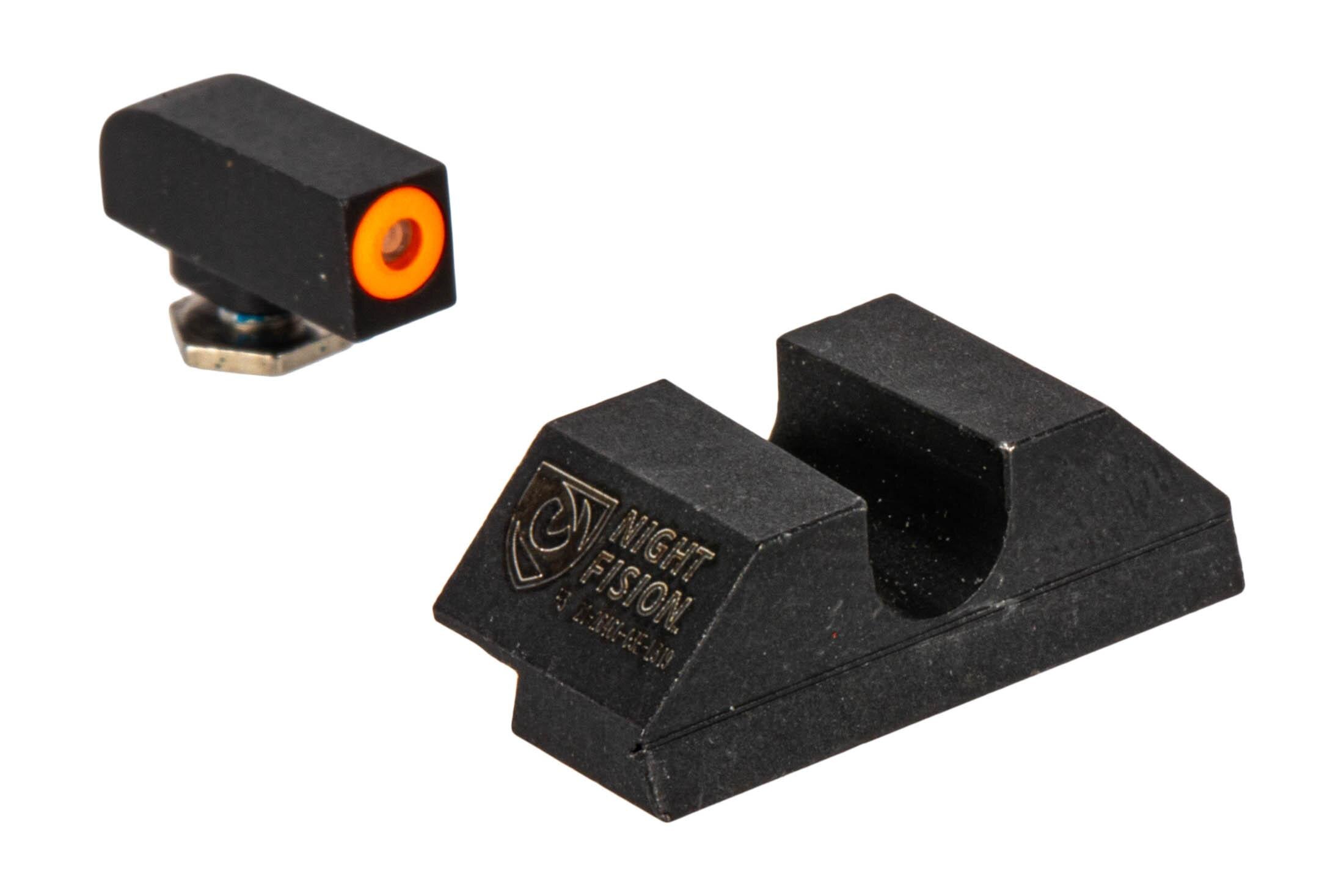 Night Fision Perfect Dot Night Sight Set Glock U Notch Orange