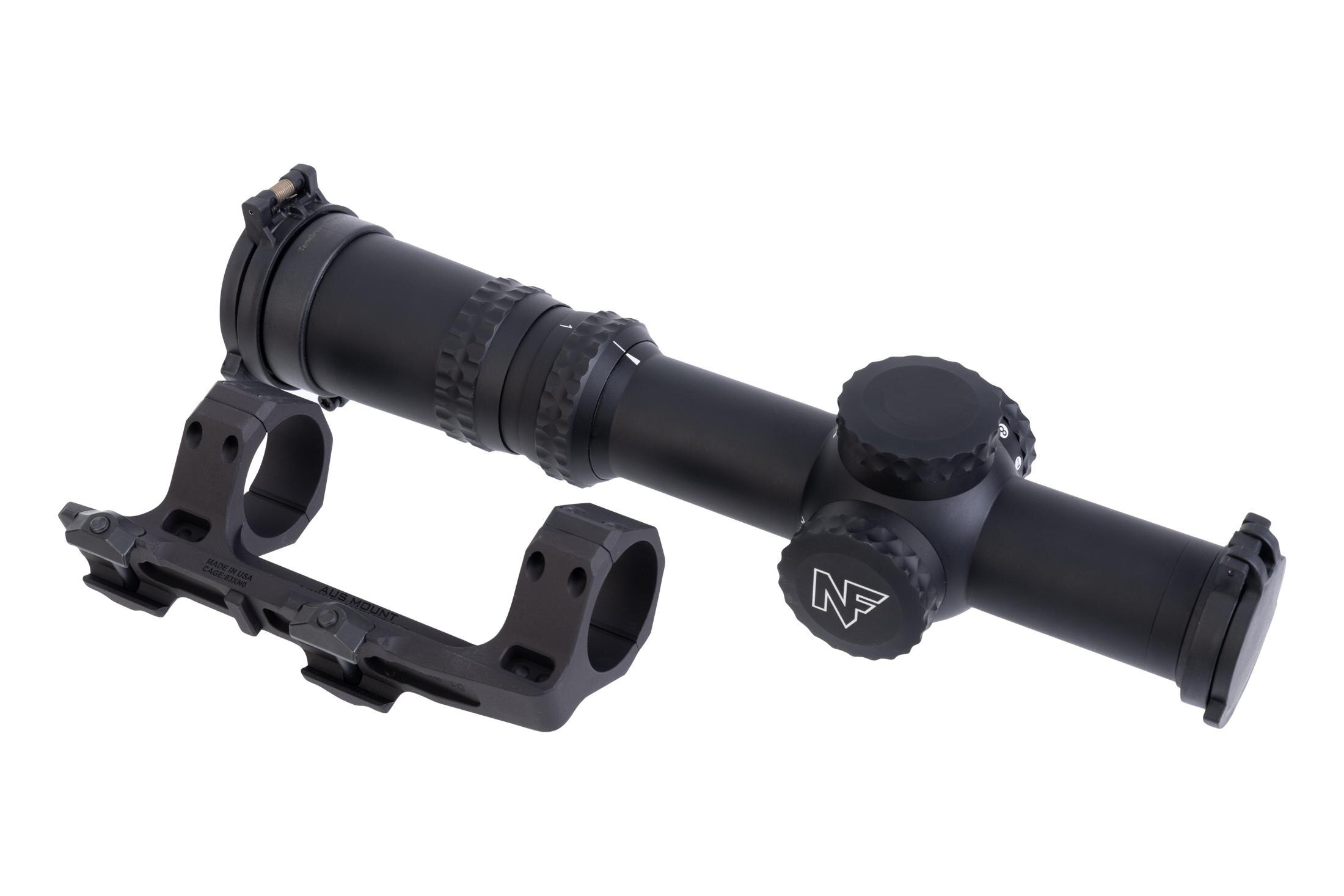 Nightforce NightForce ATACR 1-8x24 FFP Scope FC-DMX Reticle with Reptilia Corp AUS Mount