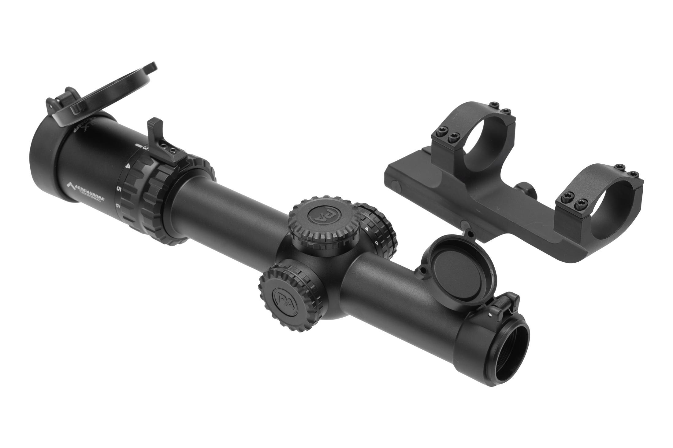 Primary Arms Primary Arms SLx 1-6x24 SFP Rifle Scope Gen IV - Illuminated ACSS Aurora 7.62x39/.300 BLK Yard Reticle bundle with Deluxe AR15 Scope Mount
