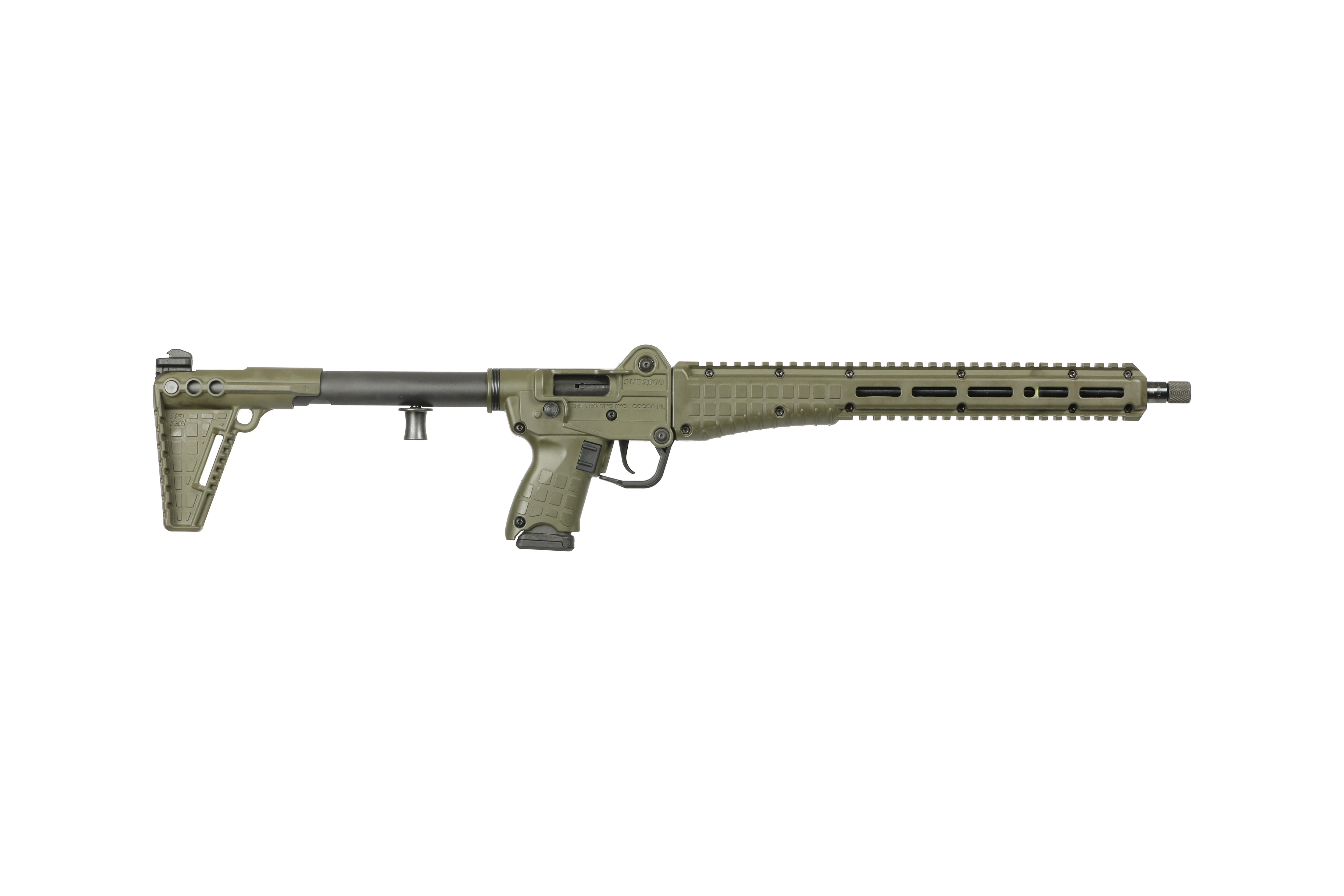 Kel-Tec Kel-Tec Sub -2000 Gen 3 9mm Rifle - Glock Magazine - 10 Round - OD Green