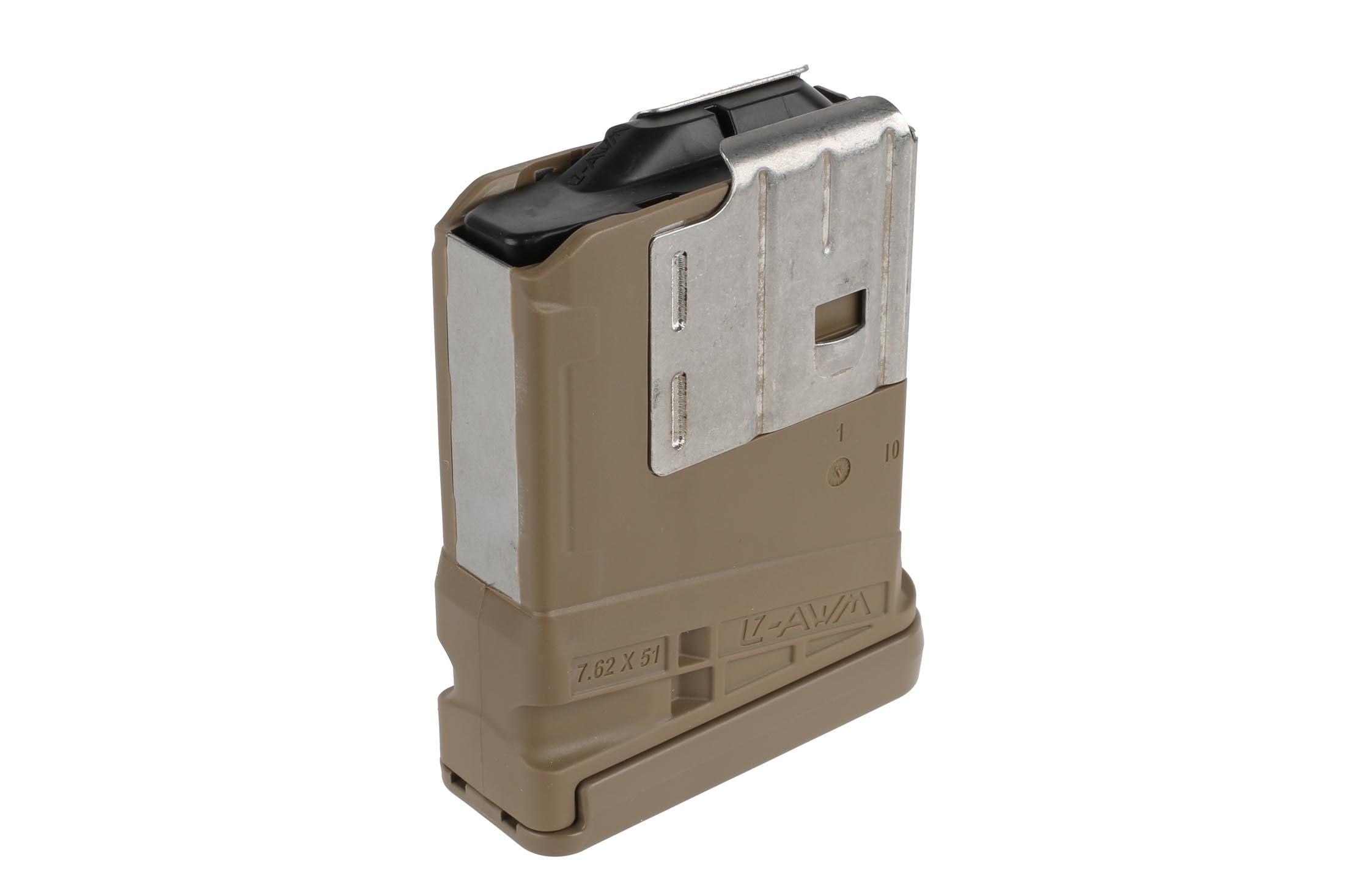 lancer systems l7awm 10 round magazine 7 62 nato flat dark earth