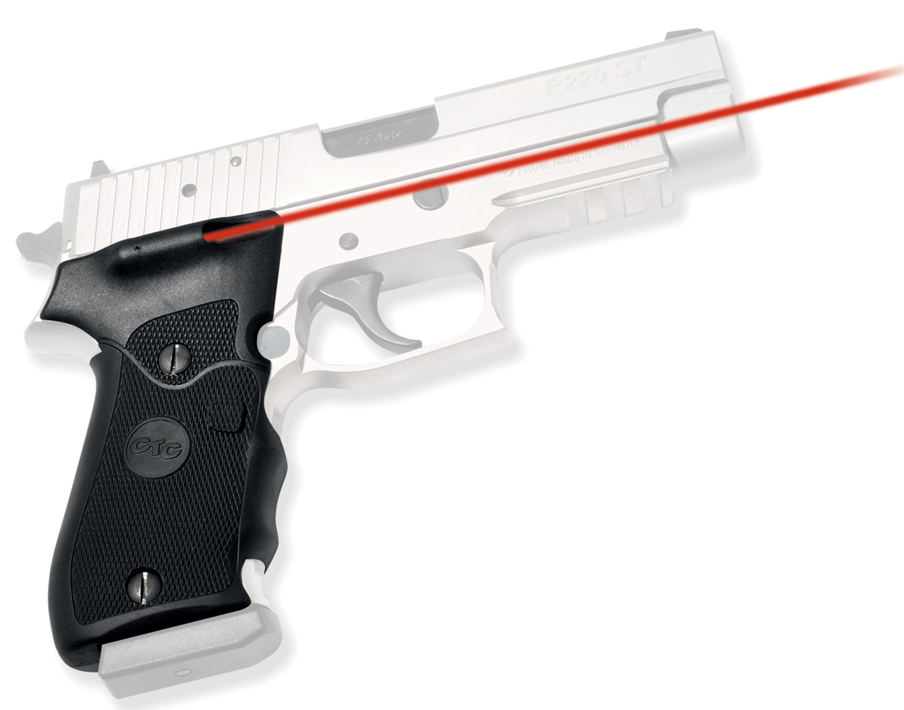 Crimson Trace Dual Side Activation Laser Grip for Sig Sauer P220 Pistols, Black - LG-320