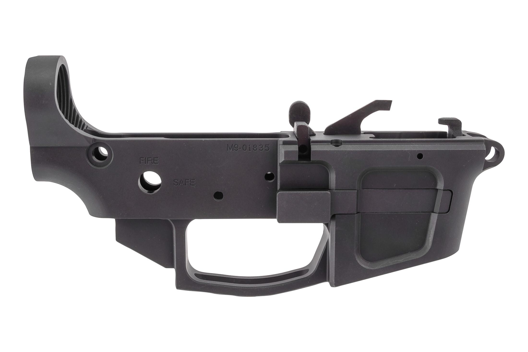 Foxtrot Mike Products 9mm AR-15 Lower - Stripped - No Ambi Rod - Open Box