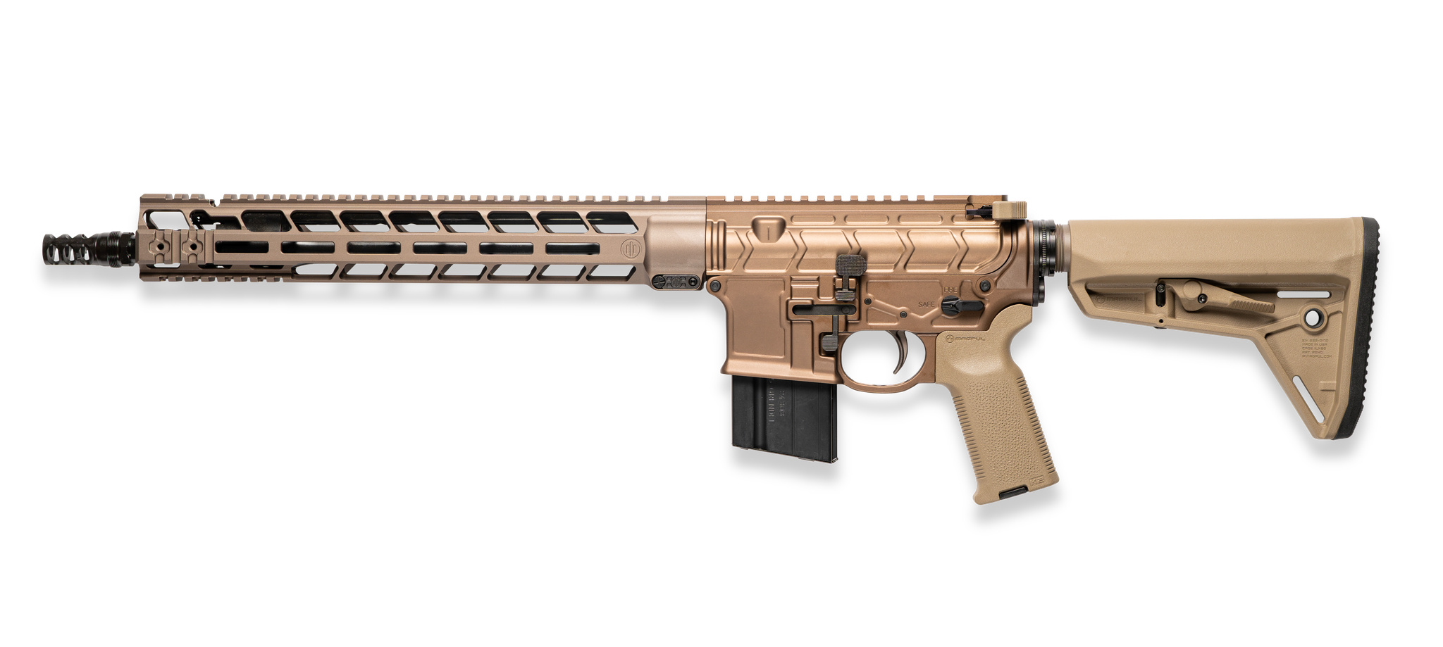 Primary Weapons Systems MK114 MOD 2M 6mm ARC AR-15 Rifle - 14.5" P/W - 1x 15rd Mag - Kodiak Brown