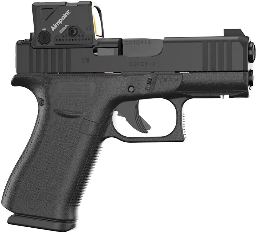 Glock USED GLOCK G43X MOS8 Aimpoint COA 9mm - Semi-Auto Pistol - 2x 10rd Mag