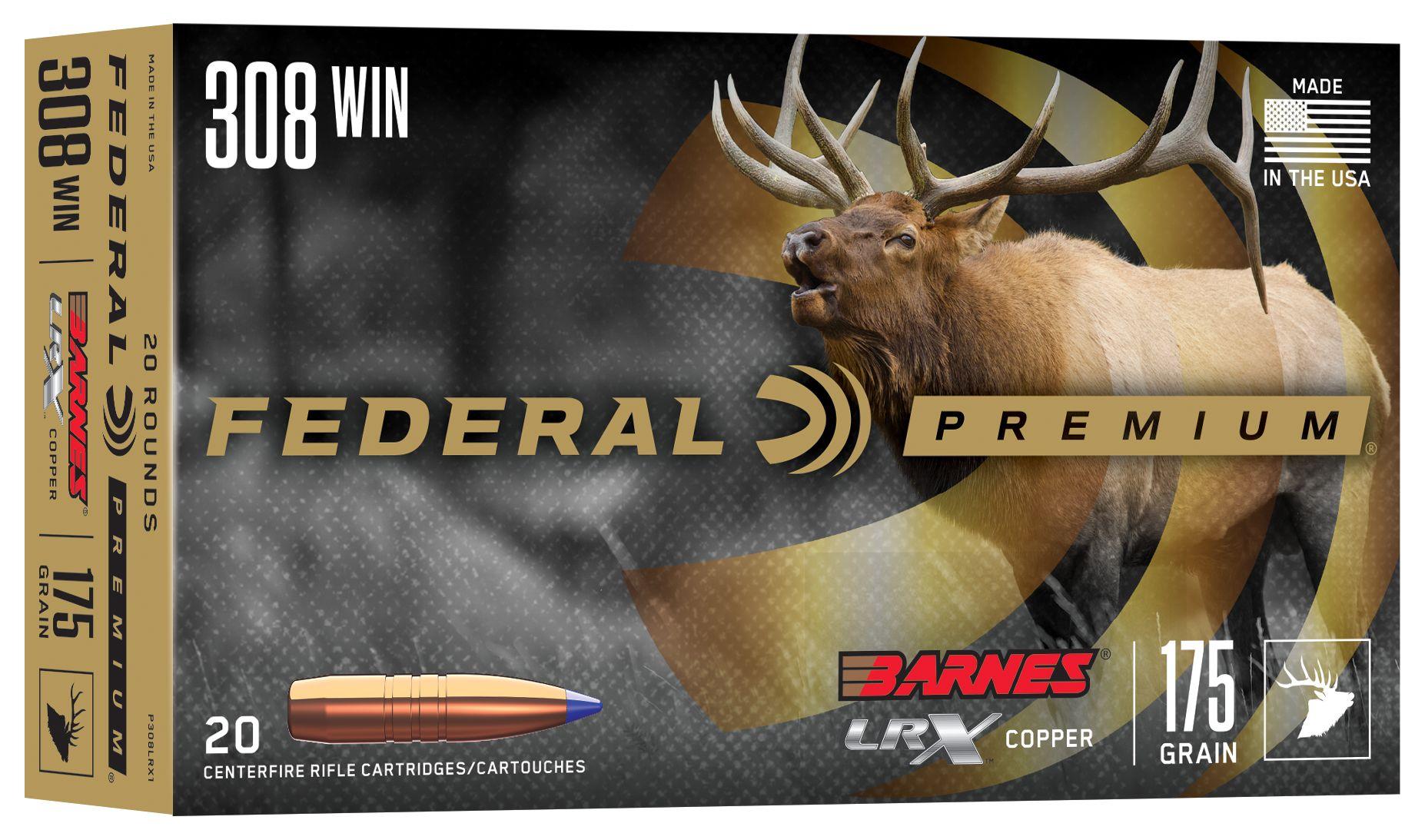 Federal Federal P308LRX1 308Win 175gr 20 Per Box/10 Case