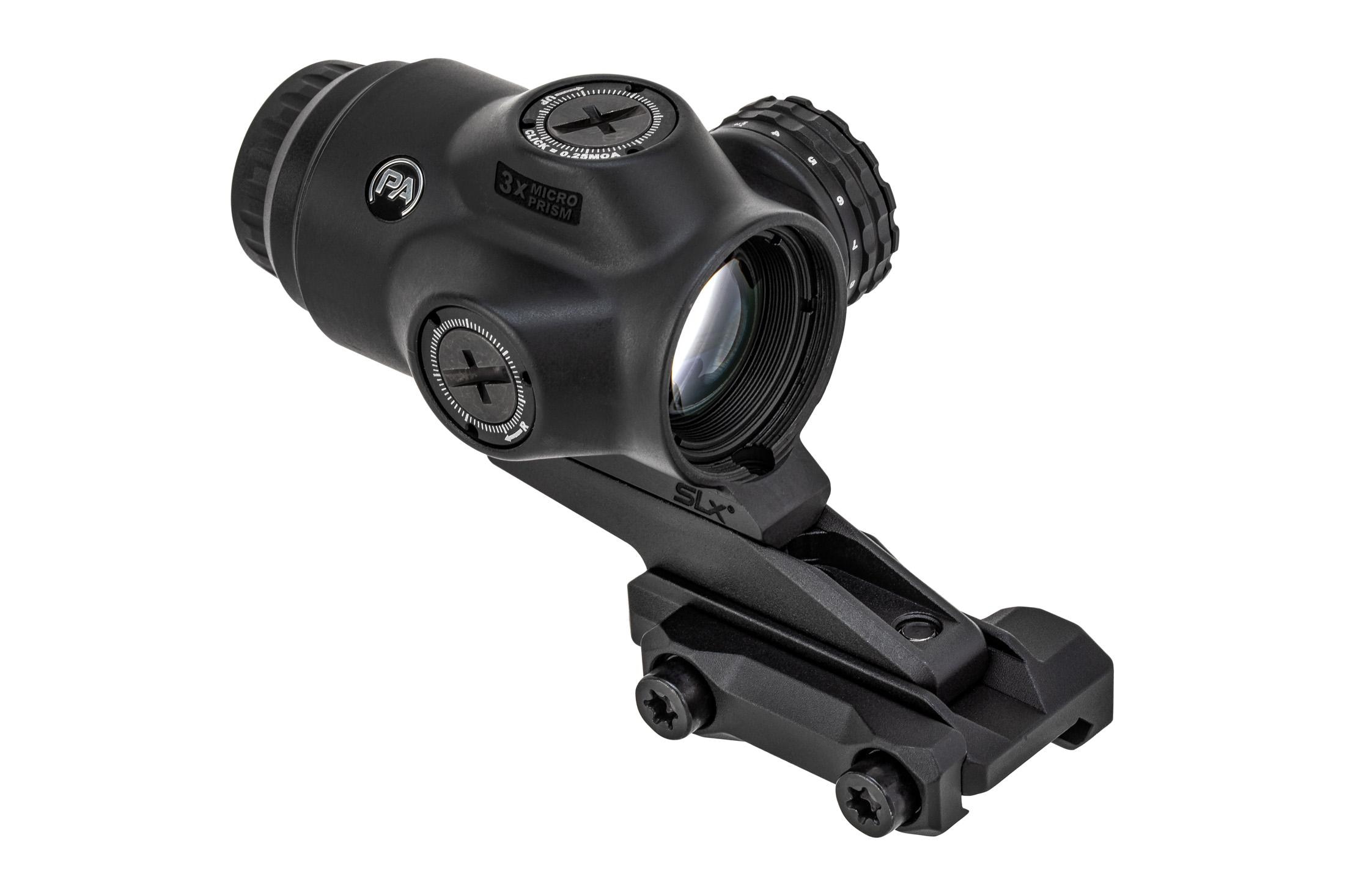 Primary Arms SLx 3x Micro Prism Scope Illuminated Red ACSS Raptor 5.56/308 Meter Reticle Matte Black