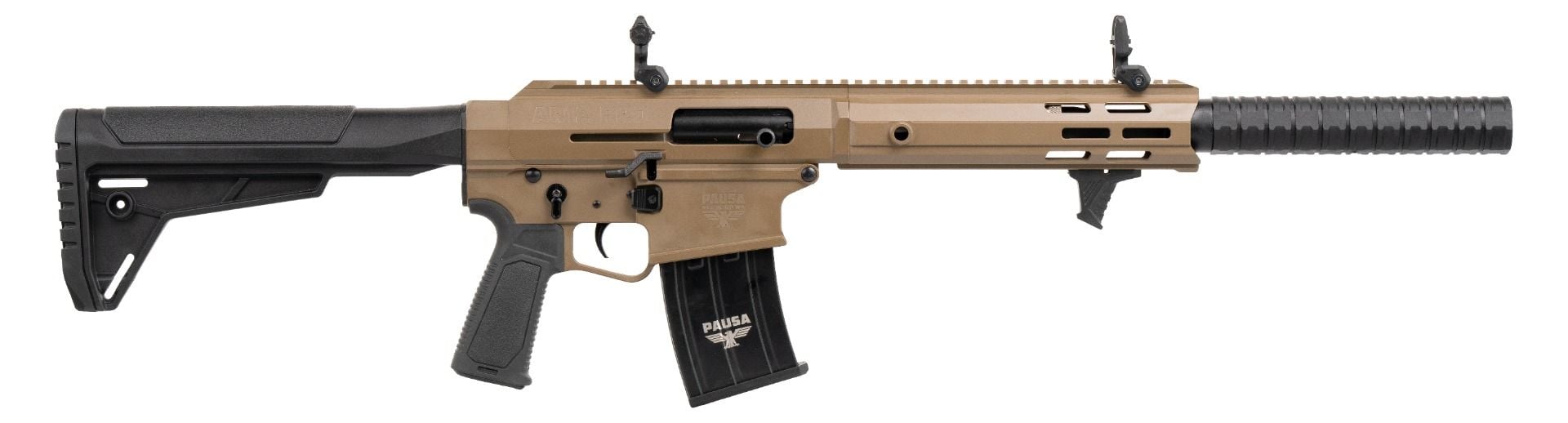 Panzer Arms AR12 PRO-S Tactical 12 Gauge Shotgun - 18.5"- FDE- 2x 5rd Mags