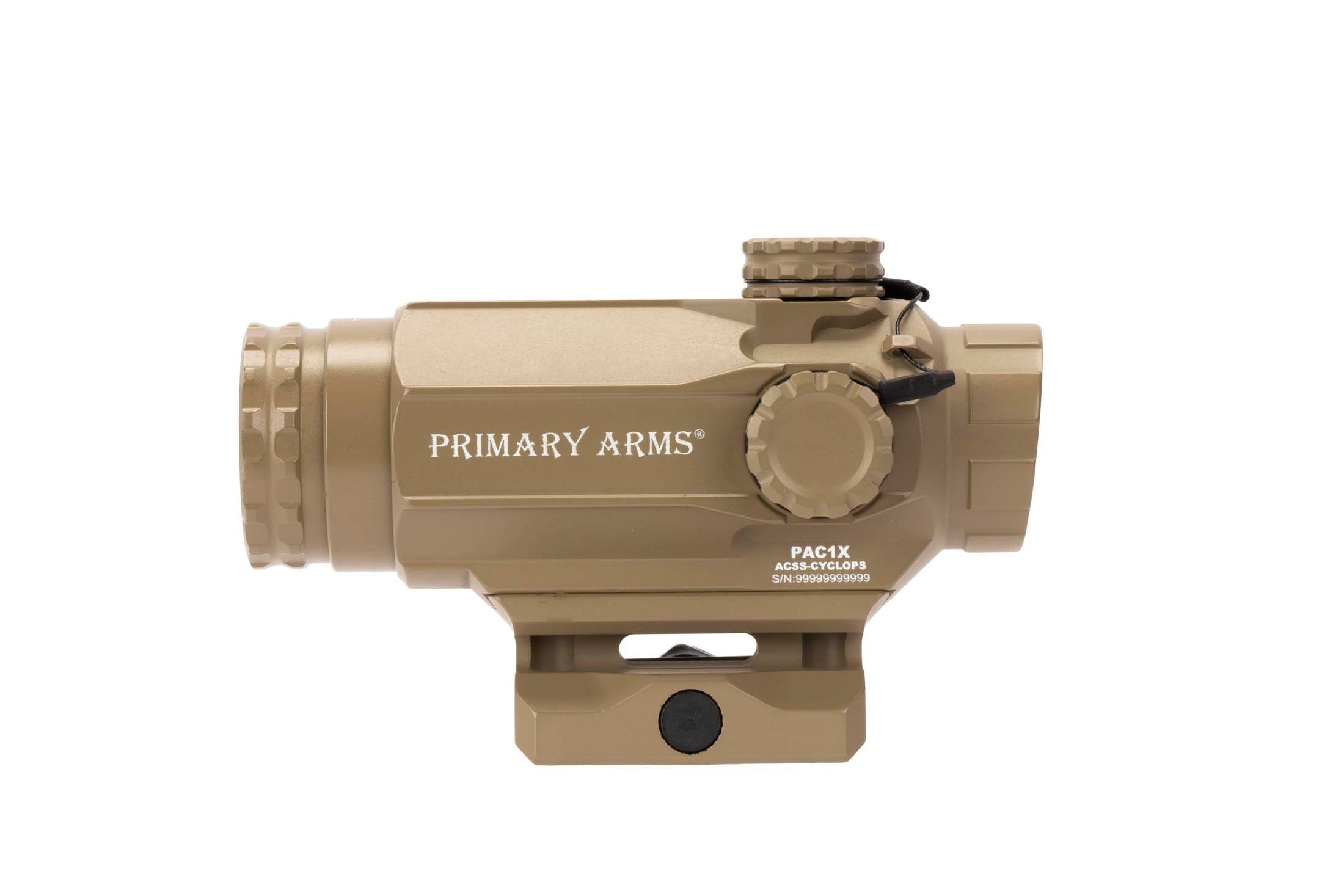 Primary Arms SLx Compact 1x20 Prism Scope ACSSCyclops FDE PAC1X