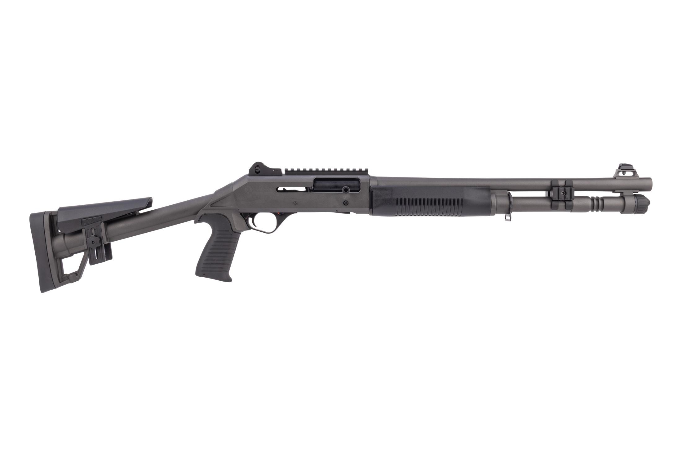 Panzer Arms M4 Tactical Semi Automatic 12 Gauge Shotgun - 18.5" - Disruptive Grey
