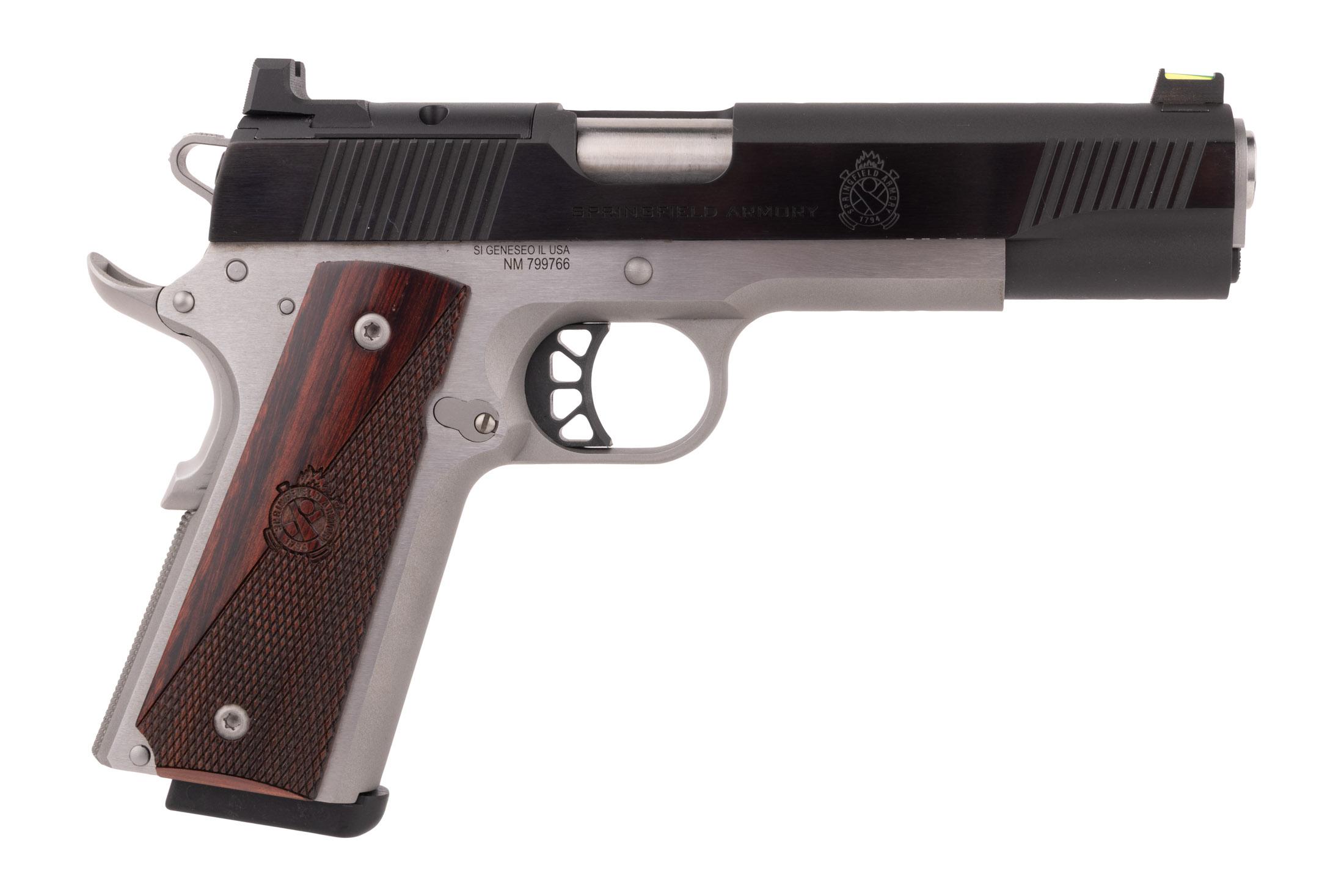 Springfield Armory Ronin AOS Optic Ready .45 ACP 1911 Pistol - 5" - 1x 8rd Mag - Blued/Stainless - USED