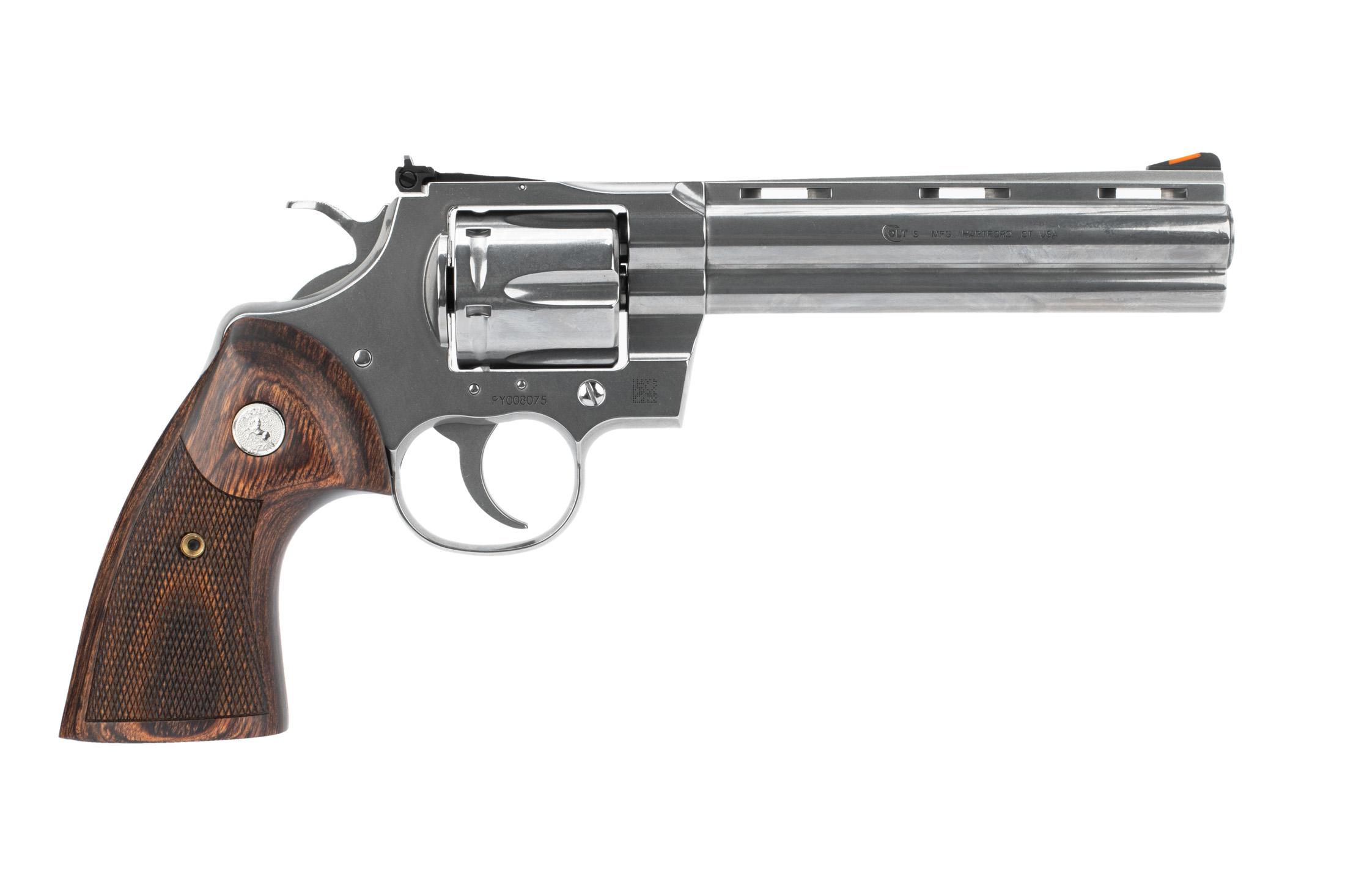 Colt Python .357 Magnum 6 Shot Revolver - Fiber Optic Sights ...