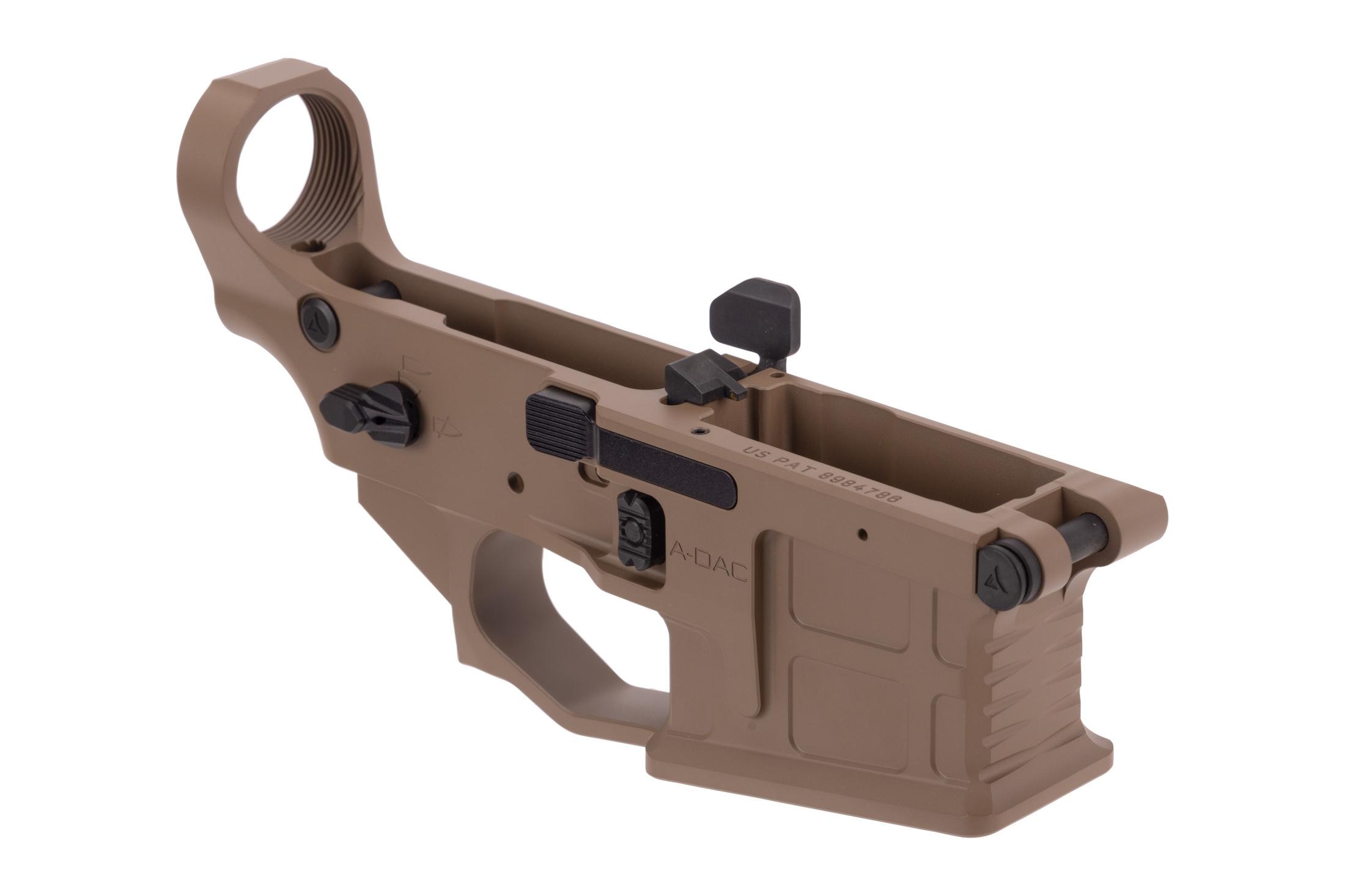 Radian Weapons A-DAC AR-15 Lower Receiver - Ambidextrous - Stripped Lower - FDE