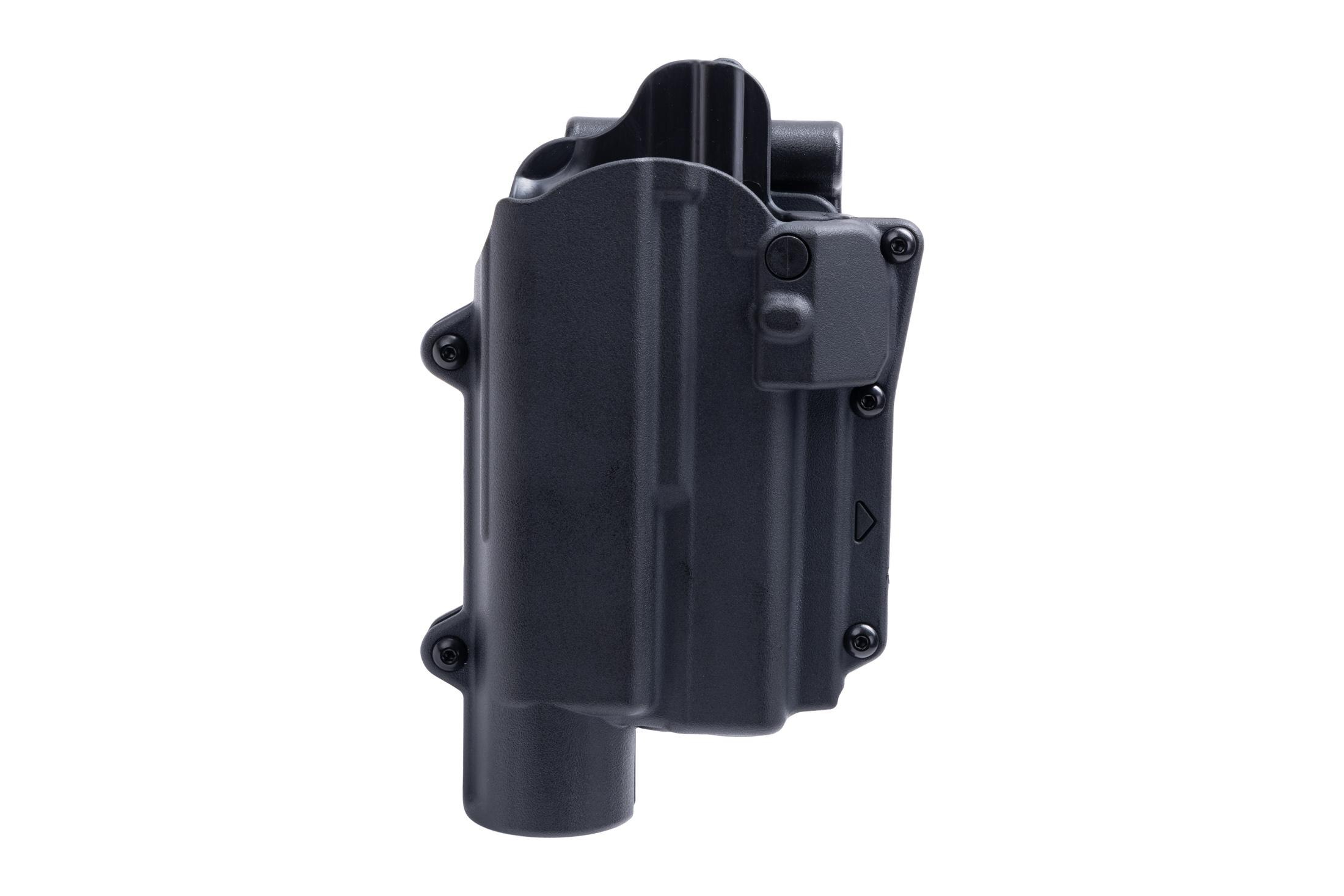 Tedder Industries Rapid Force By Alien Gear Level 2 Holster - Locking Belt Slide - Glock 19/19X/19 MOS/23 (Gen 1-4)/44/45/45 MOS, Glock 17/17 MOS/22 (Gen 1-4)/47/47 MOS - Matte Black - Right Hand - Large Light - No Axon
