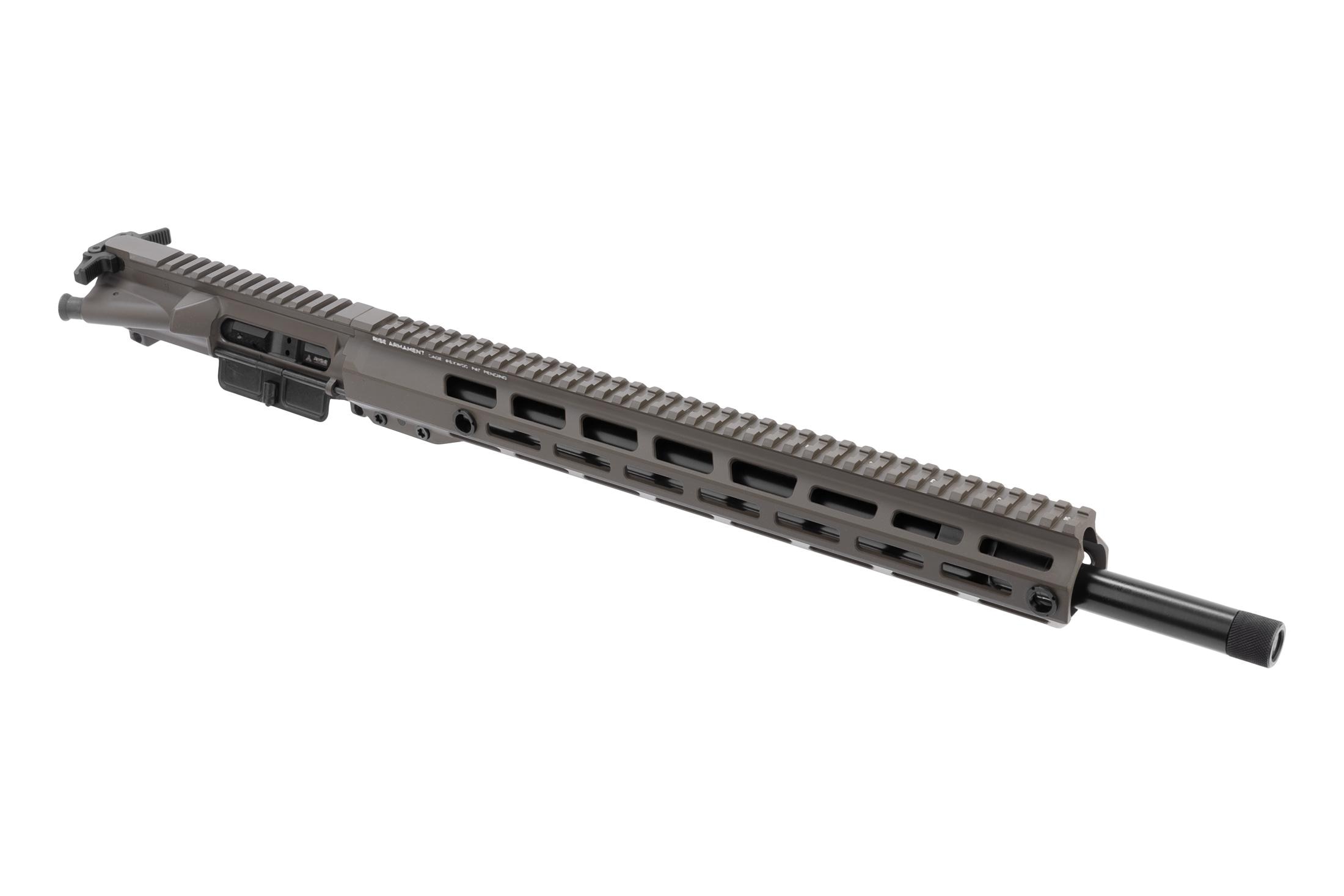 Rise Armament WatchmanXR Complete AR-15 Upper Receiver - 6mm ARC - 18" - Patriot Brown