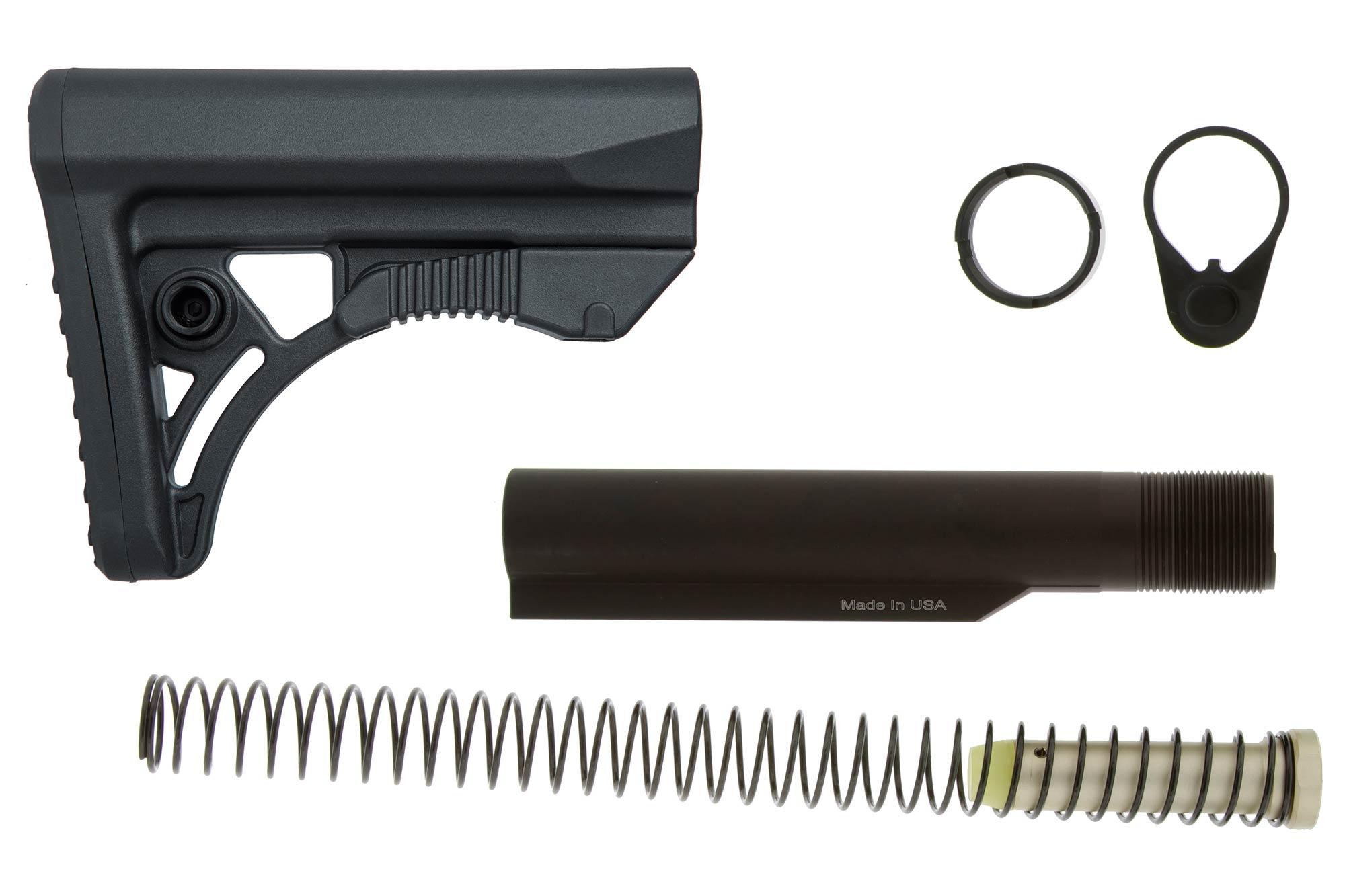 UTG Leapers Pro RBUS3BM Mil-Spec S3 AR15/M16 Rifle Buttstock Kit Aluminum/Polymer Black